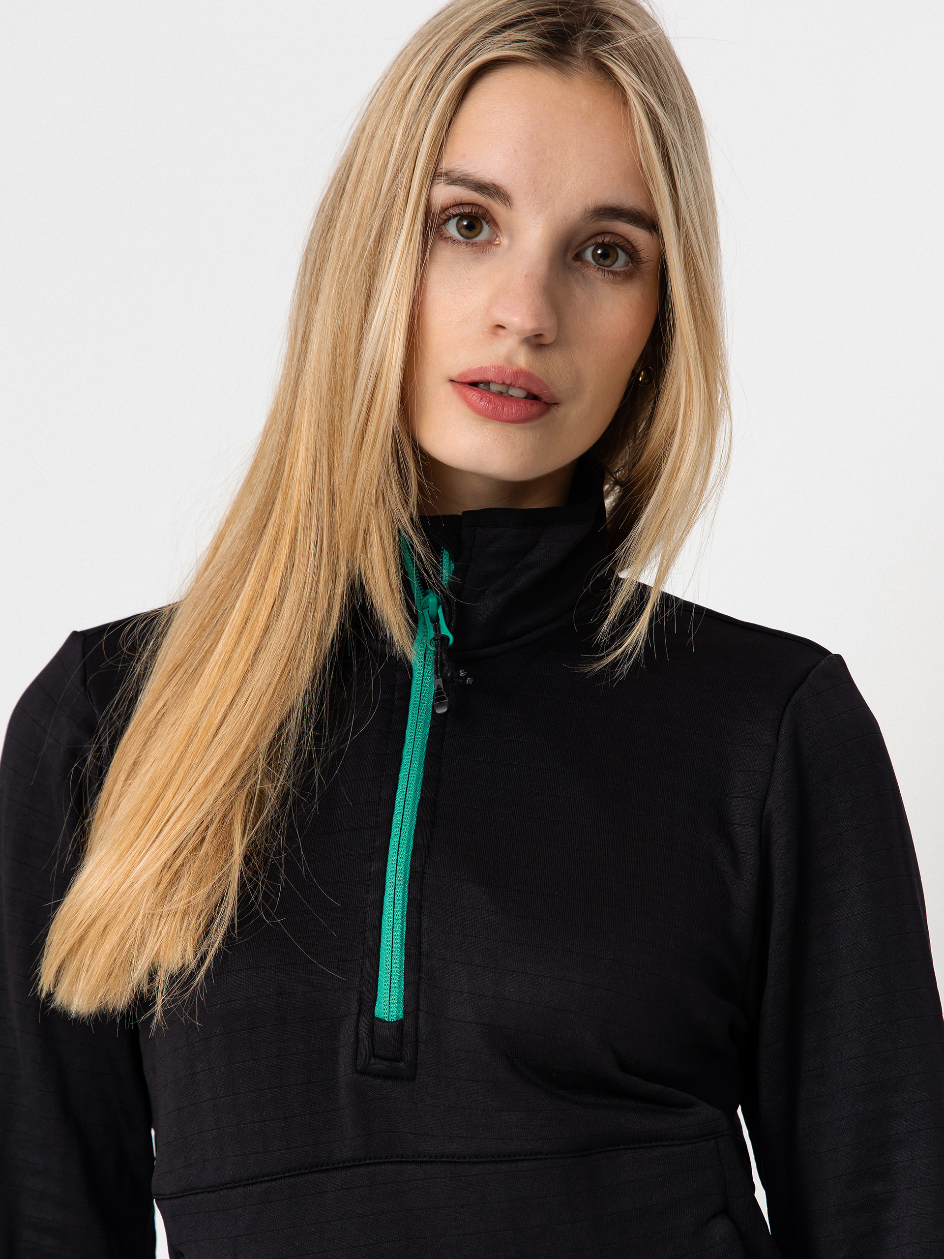 Dámska Termomikina  Picture Bake Grid 1/4 Zip (black)