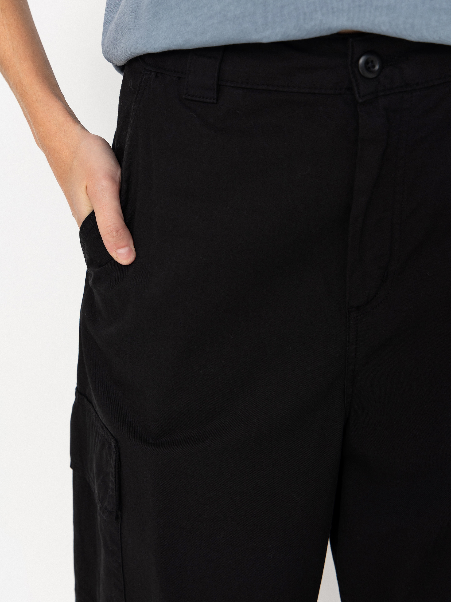 Nohavice Carhartt WIP Kingston Wmn (black/garment dyed)