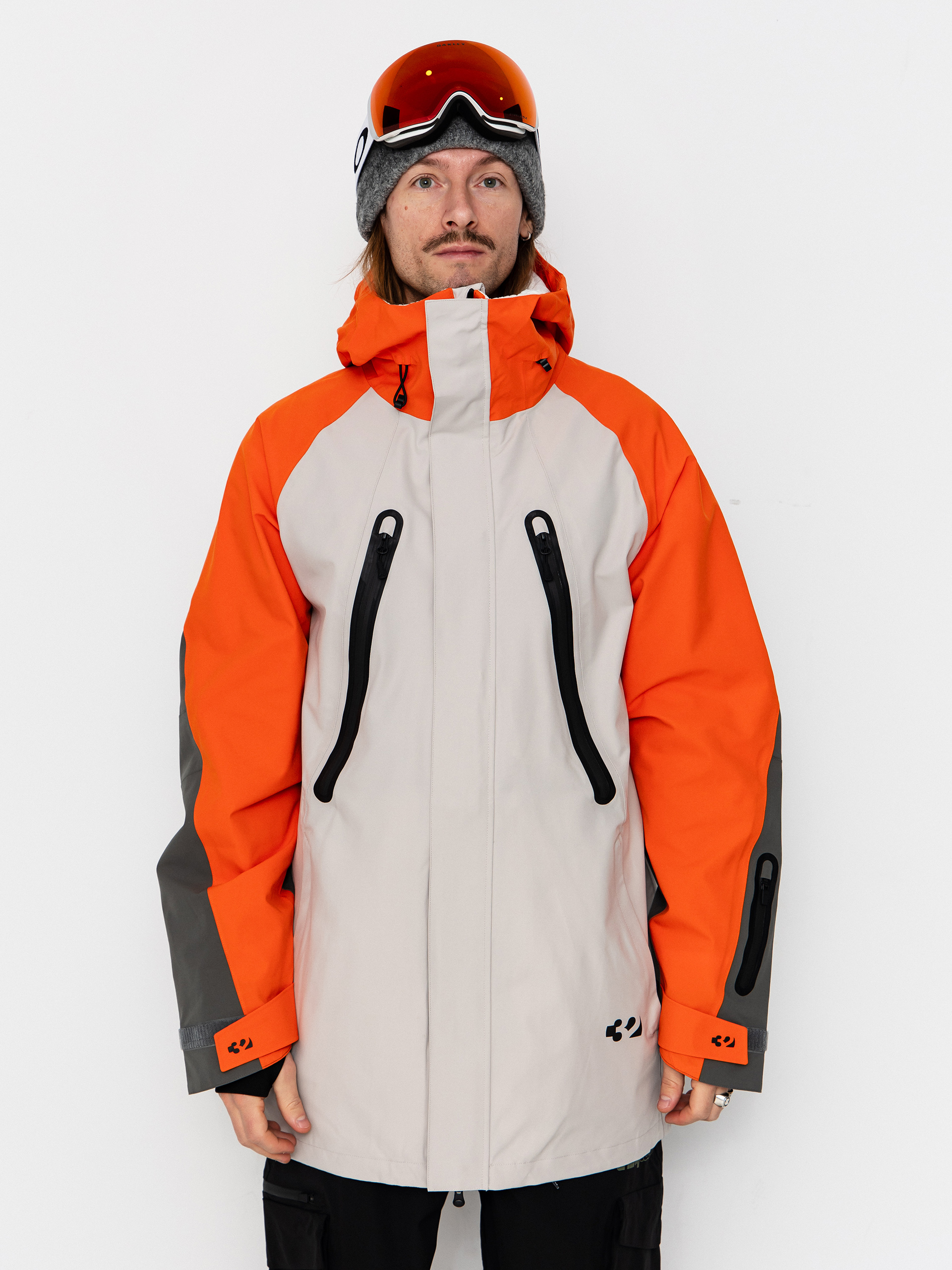 Pánska Snowboardová bunda ThirtyTwo Deep Creek Parka (orange)