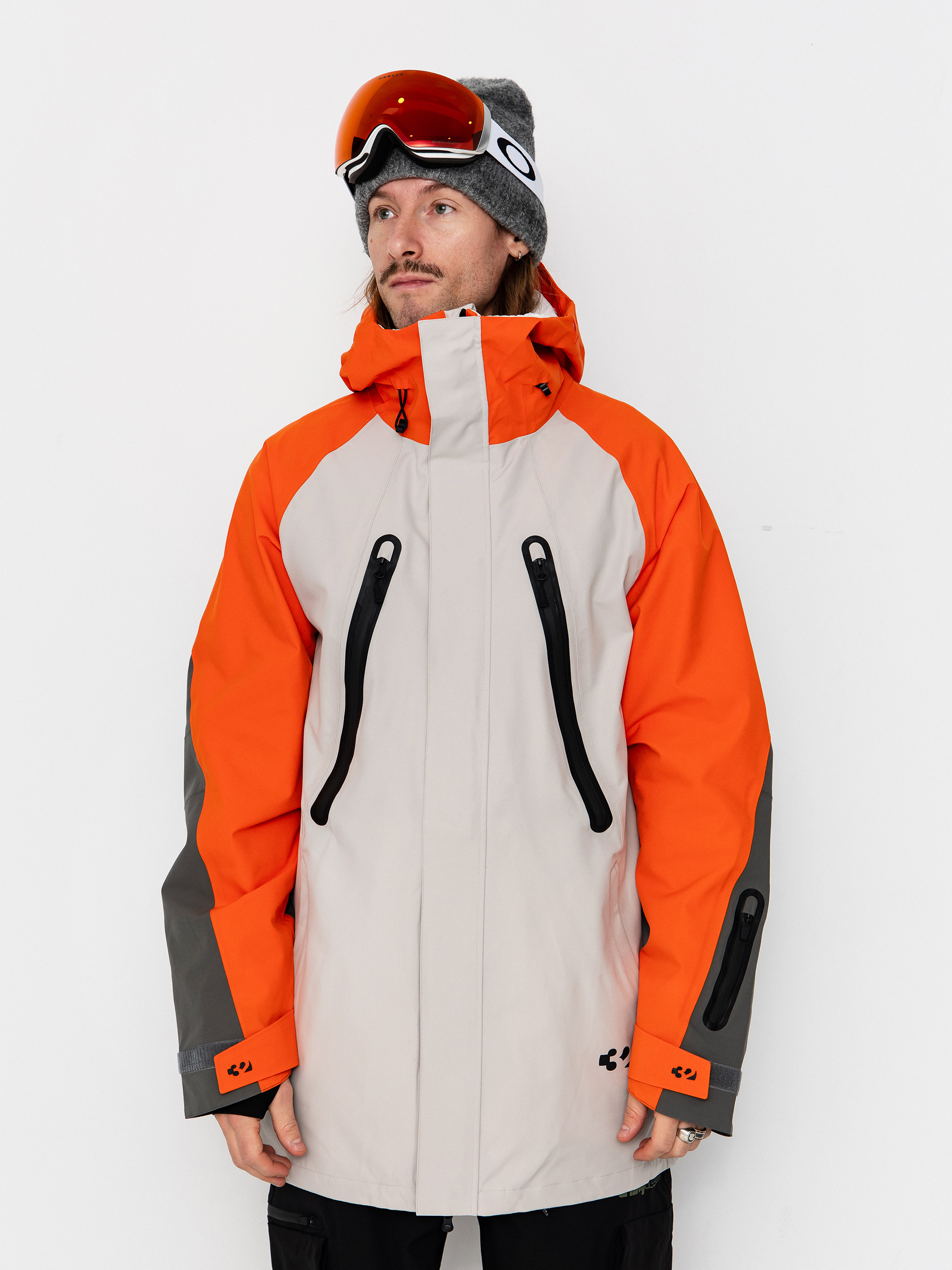 Pánska Snowboardová bunda ThirtyTwo Deep Creek Parka (orange)