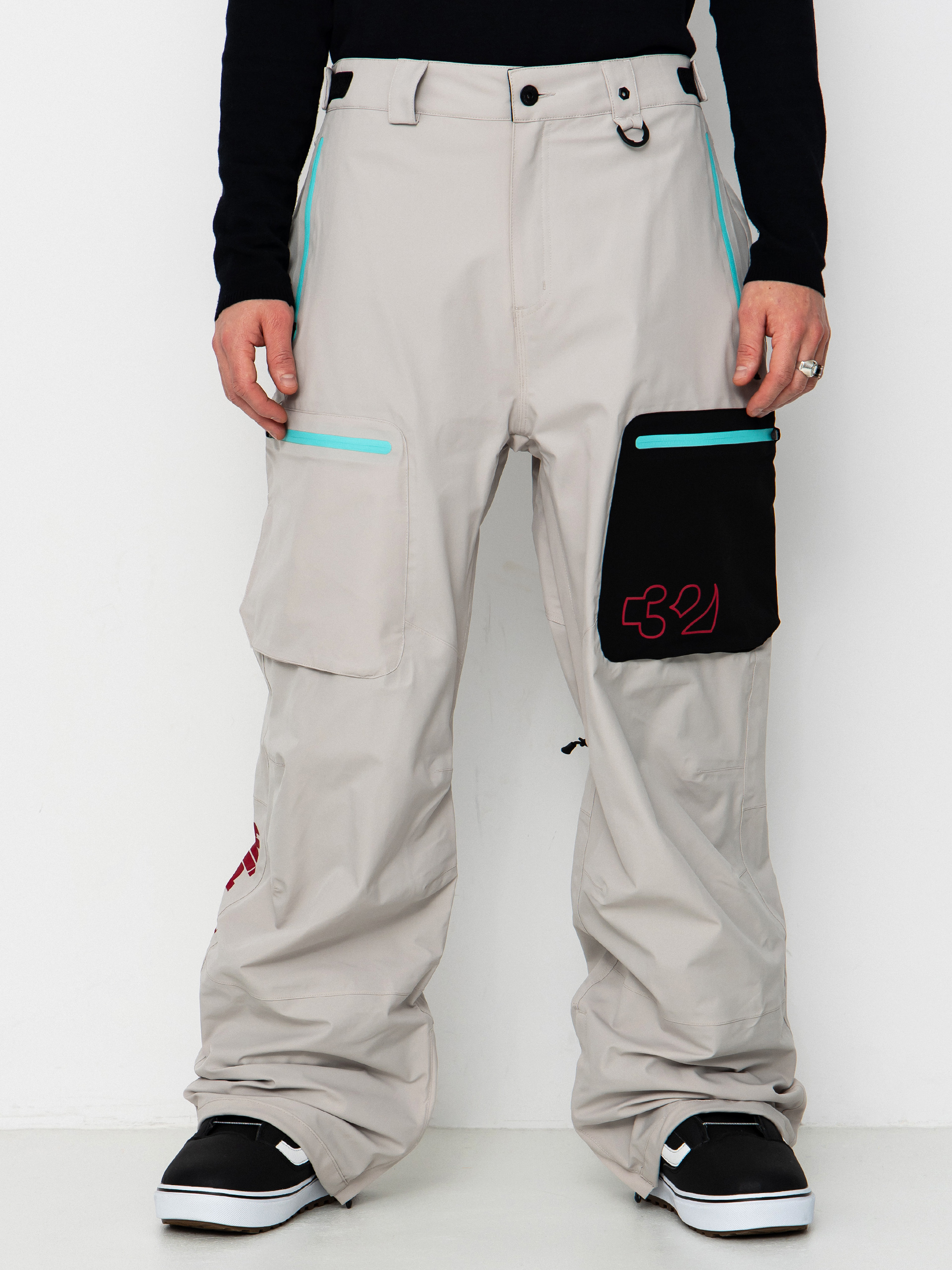 Pánske Snowboardové nohavice ThirtyTwo Tm Recycled (cement)