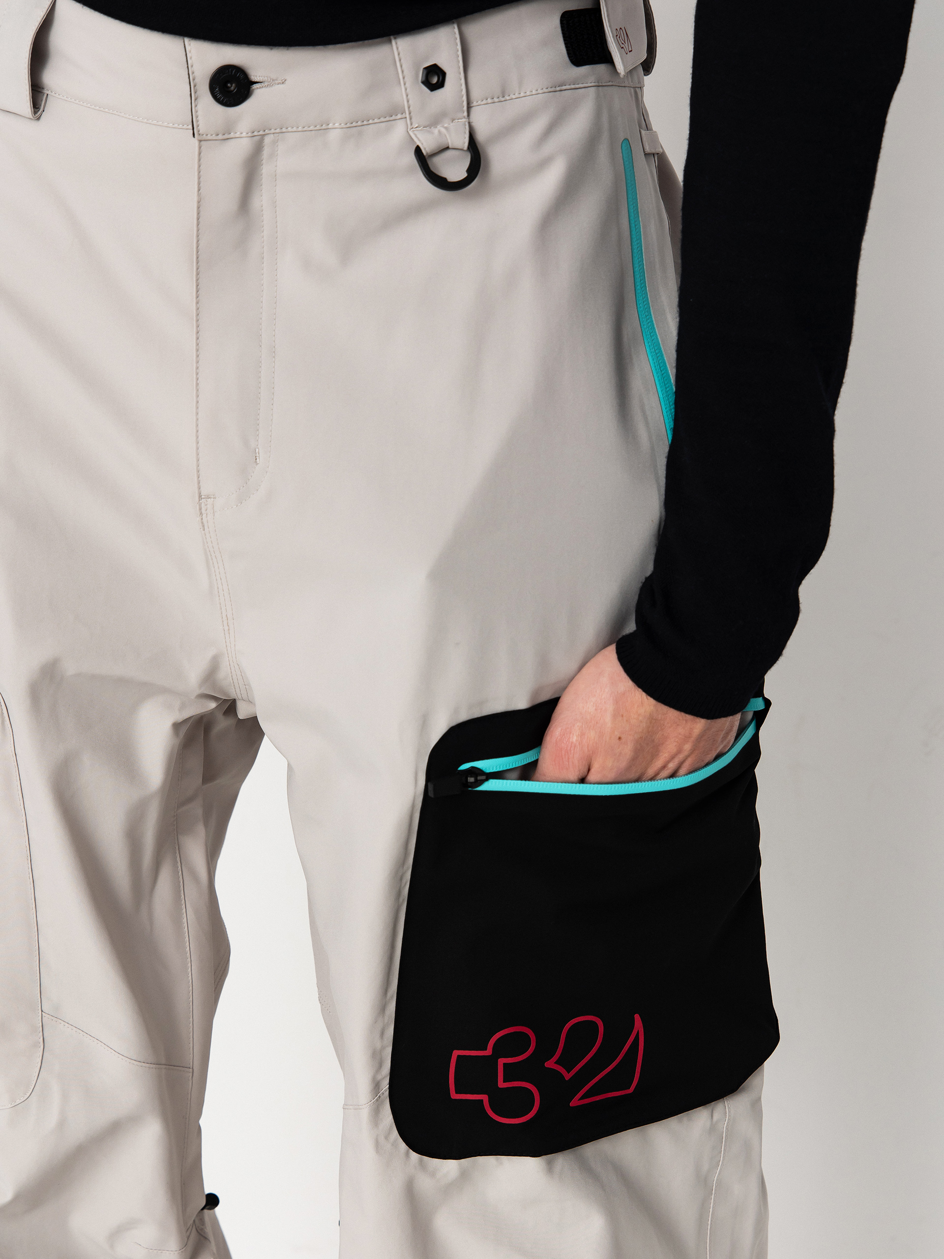 Pánske Snowboardové nohavice ThirtyTwo Tm Recycled (cement)