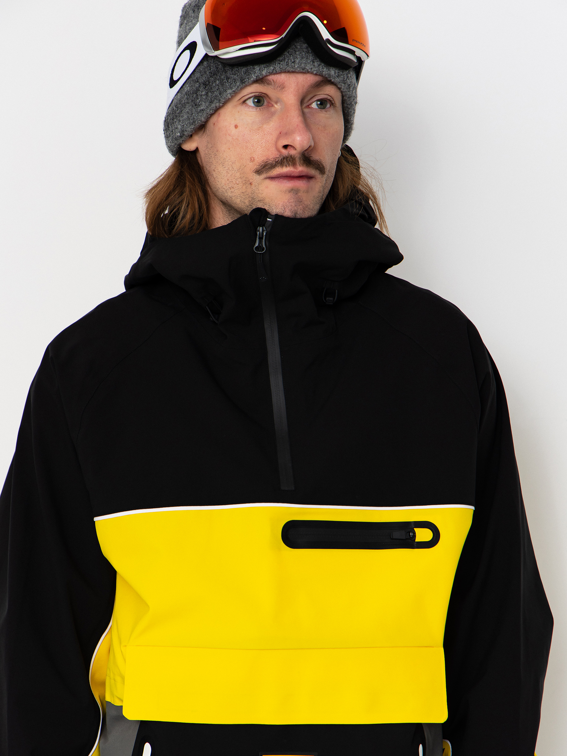 Pánska Snowboardová bunda ThirtyTwo Light Anorak (black/yellow)