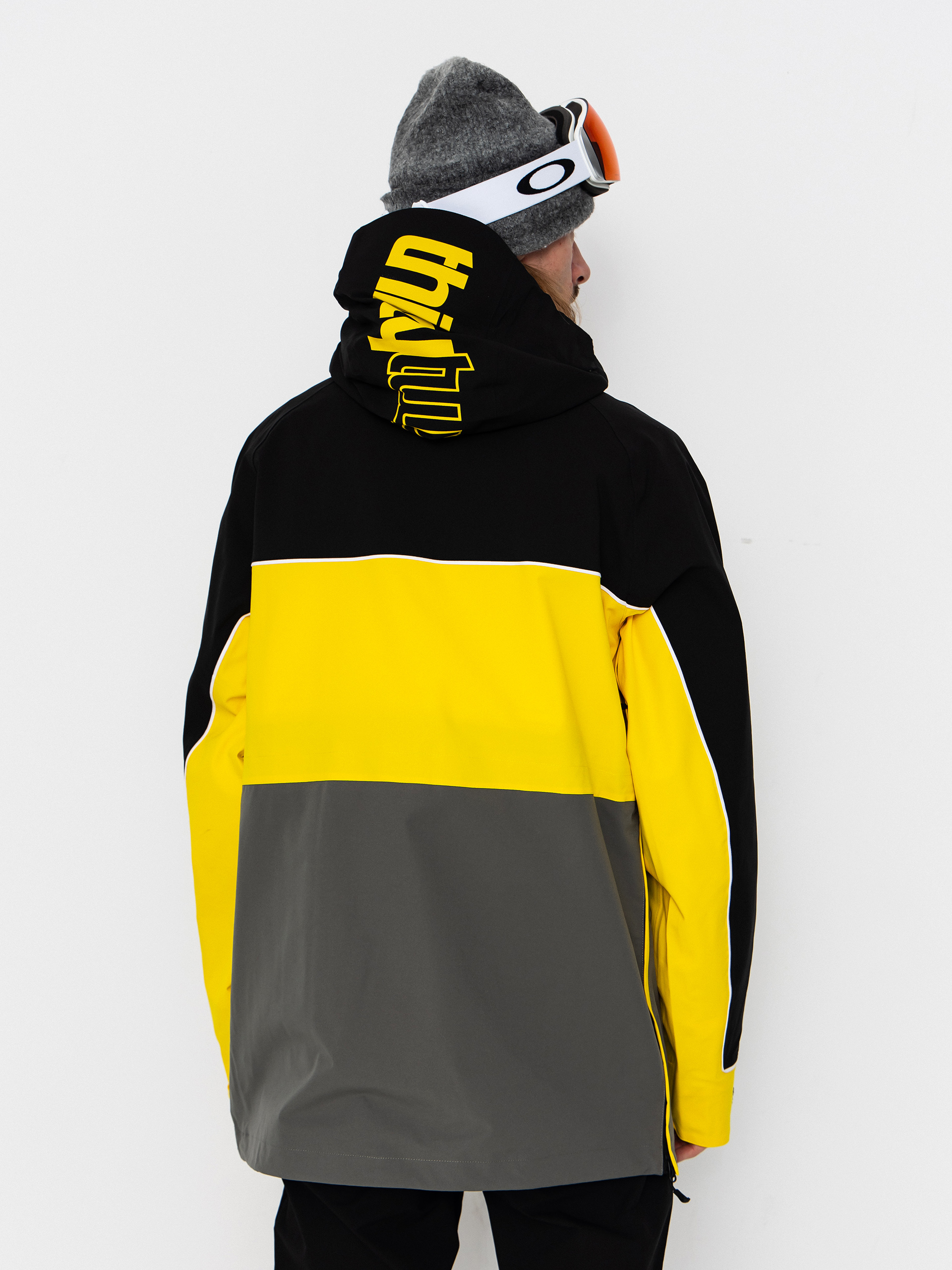 Pánska Snowboardová bunda ThirtyTwo Light Anorak (black/yellow)