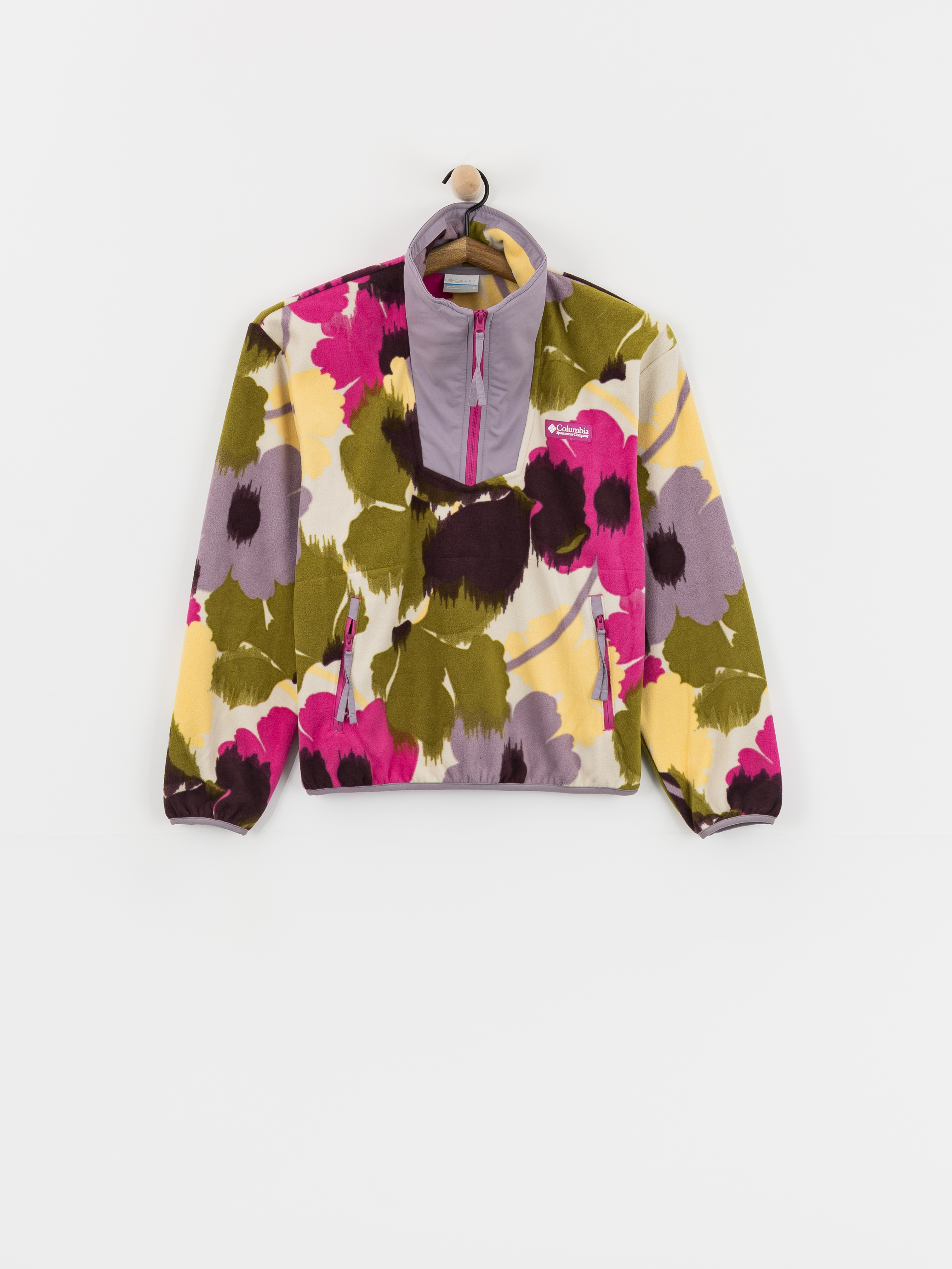 Flu00edsovu00e1 mikina Columbia Sequoia Grove Printed Half Zip Wmn (fuchsia/ikatbloom)