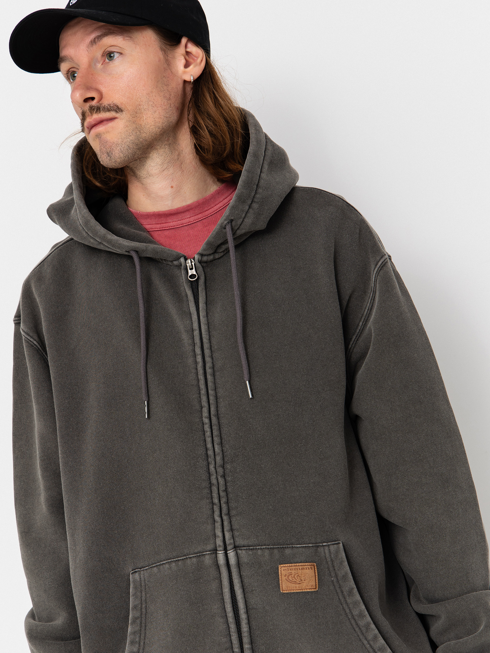 Mikina s kapucňou Element Cargo ZHD (off black)