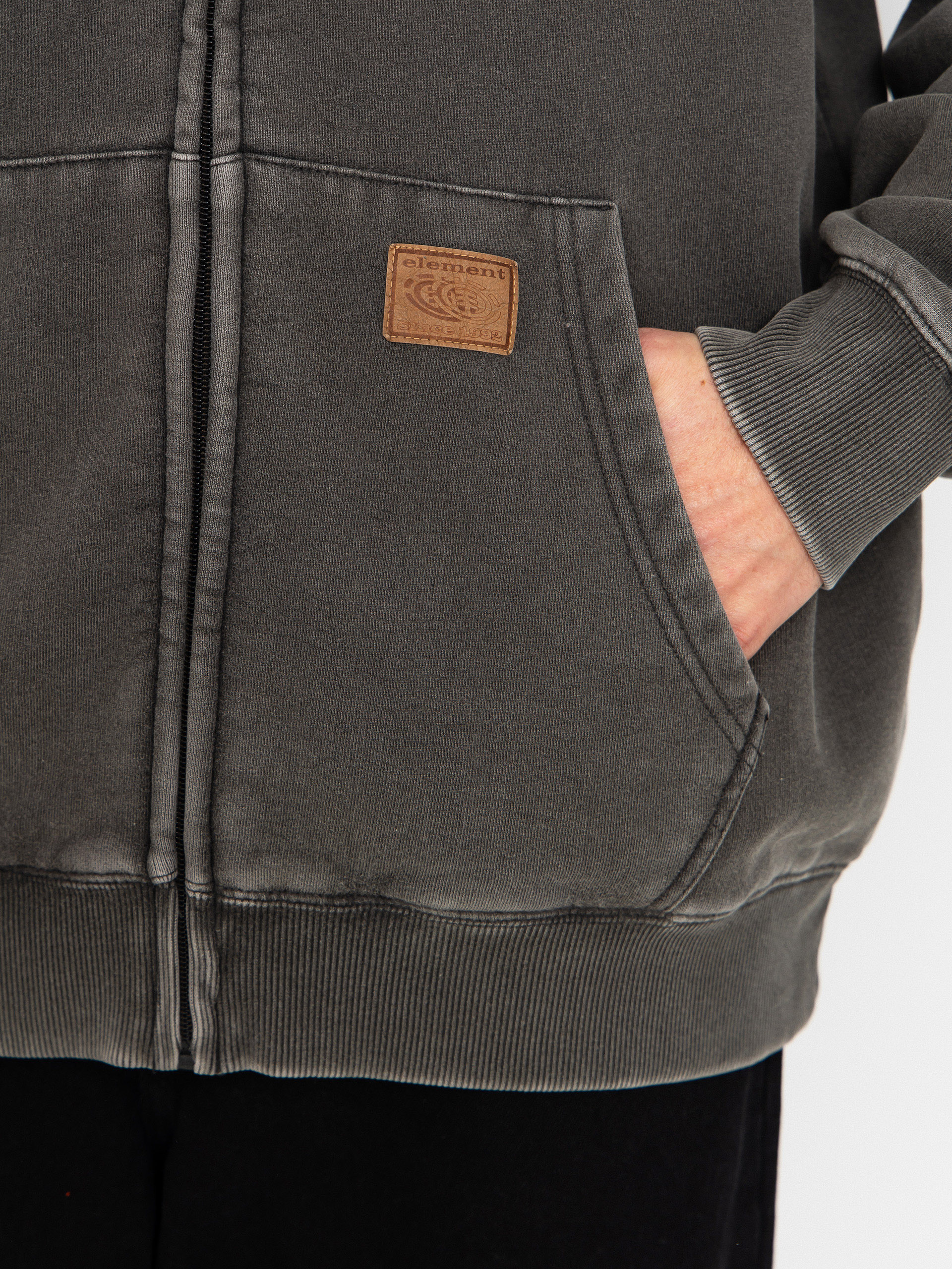 Mikina s kapucňou Element Cargo ZHD (off black)