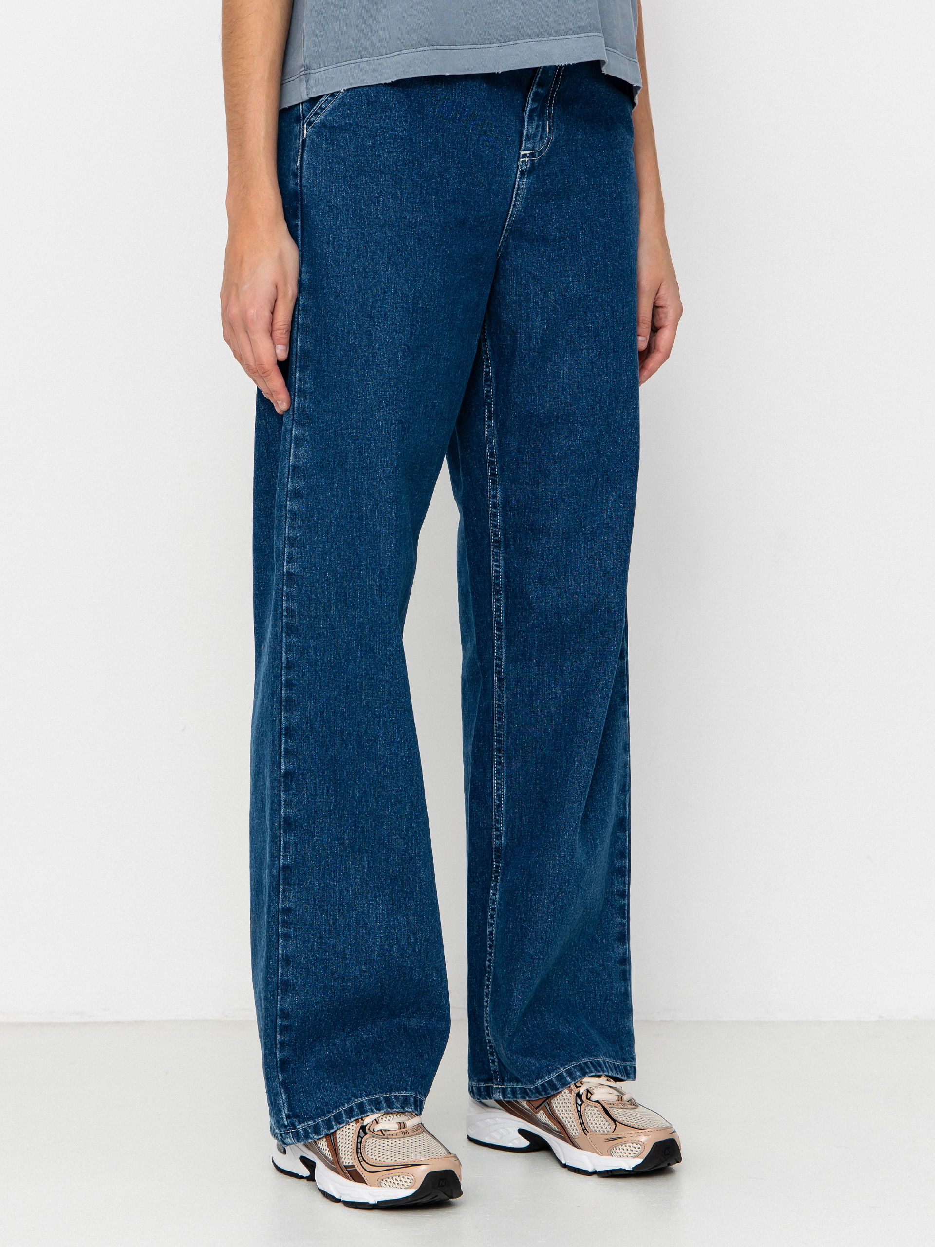 Nohavice Carhartt WIP Simple Wmn (blue)