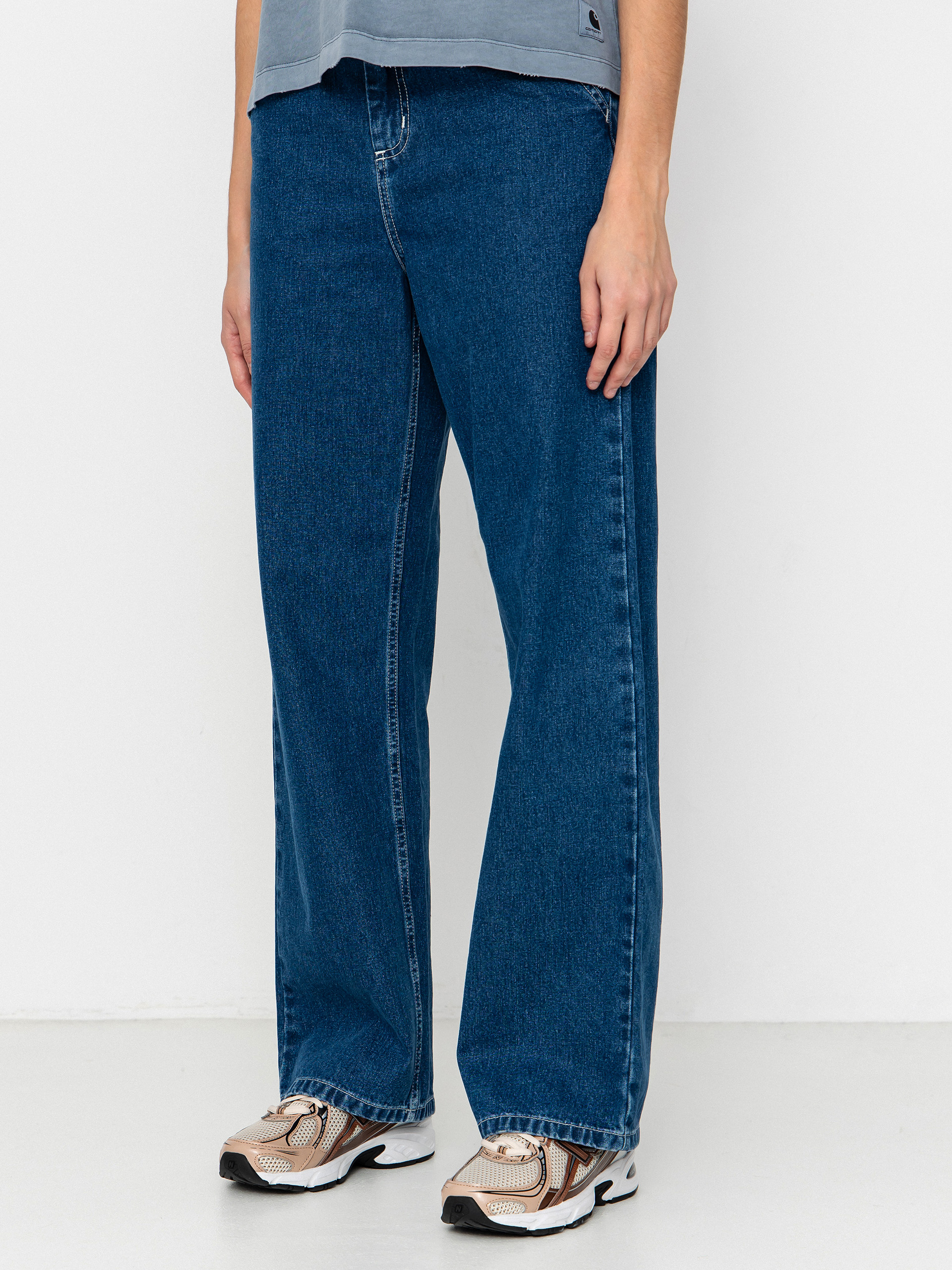 Nohavice Carhartt WIP Simple Wmn (blue)