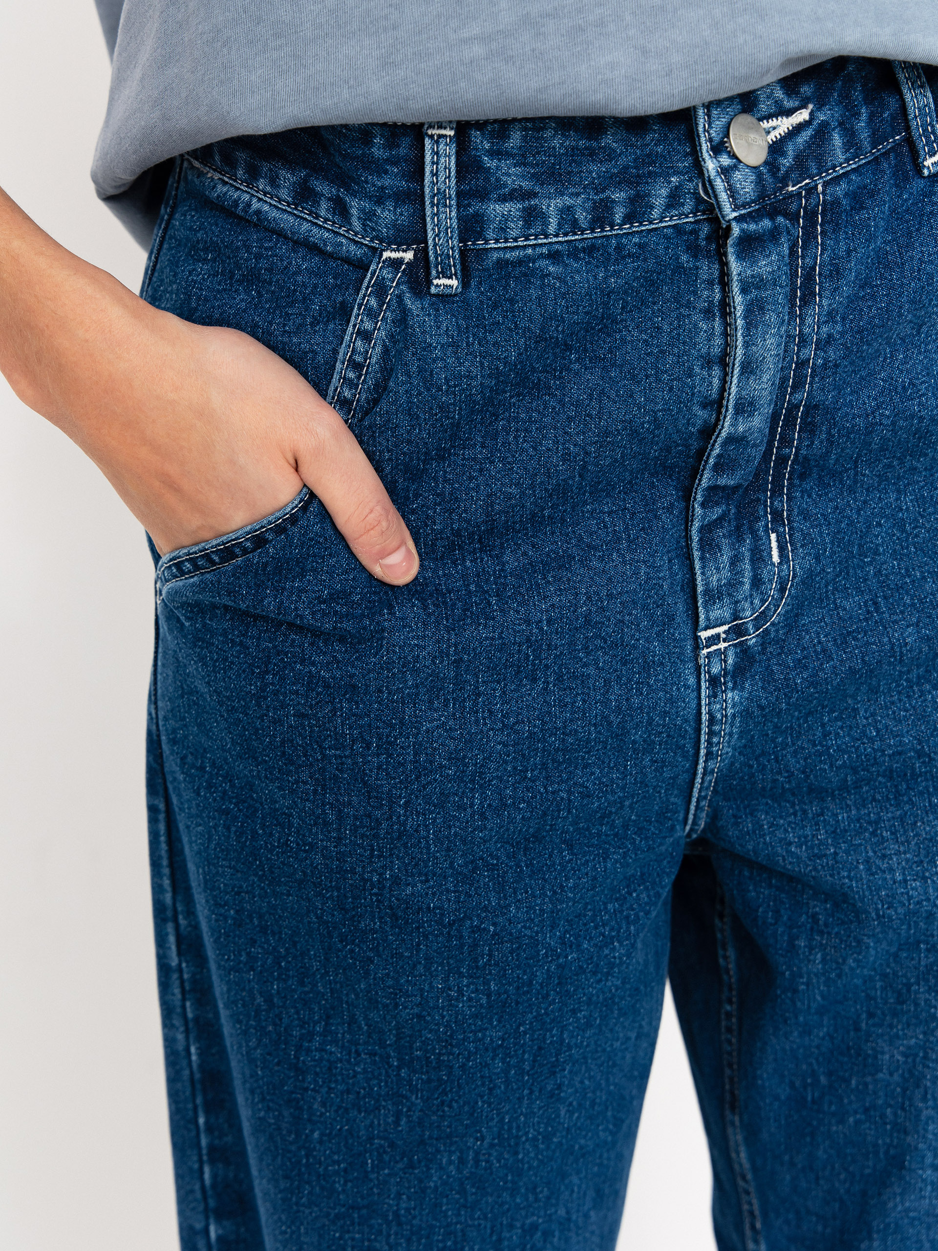 Nohavice Carhartt WIP Simple Wmn (blue)