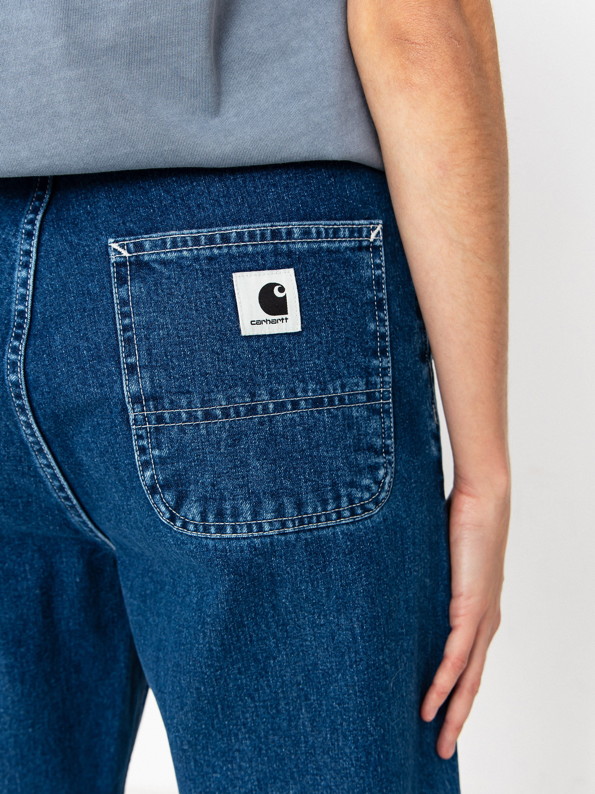 Nohavice Carhartt WIP Simple Wmn (blue)