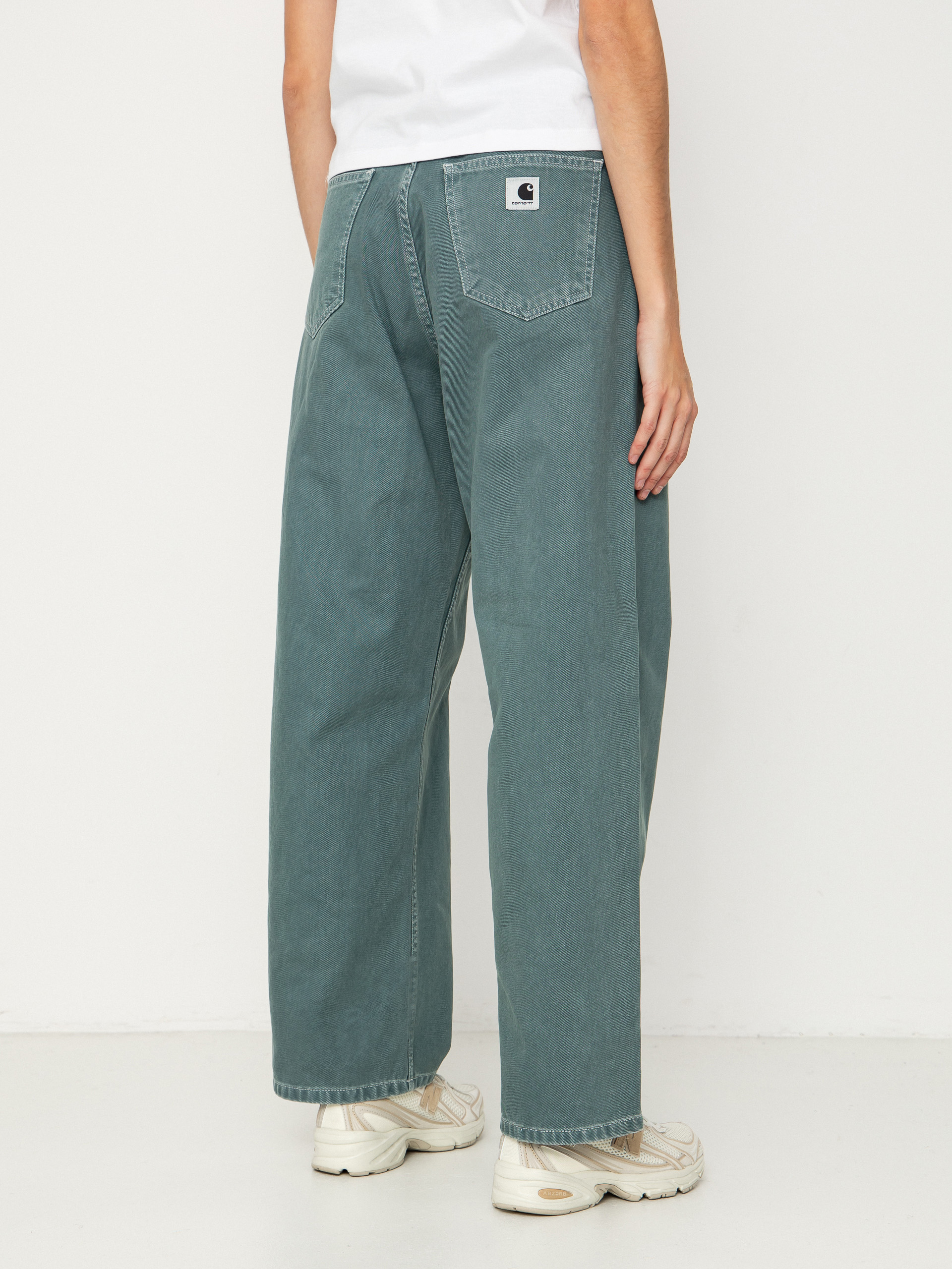 Nohavice Carhartt WIP Brandon Wmn (silver pine/stone dyed)