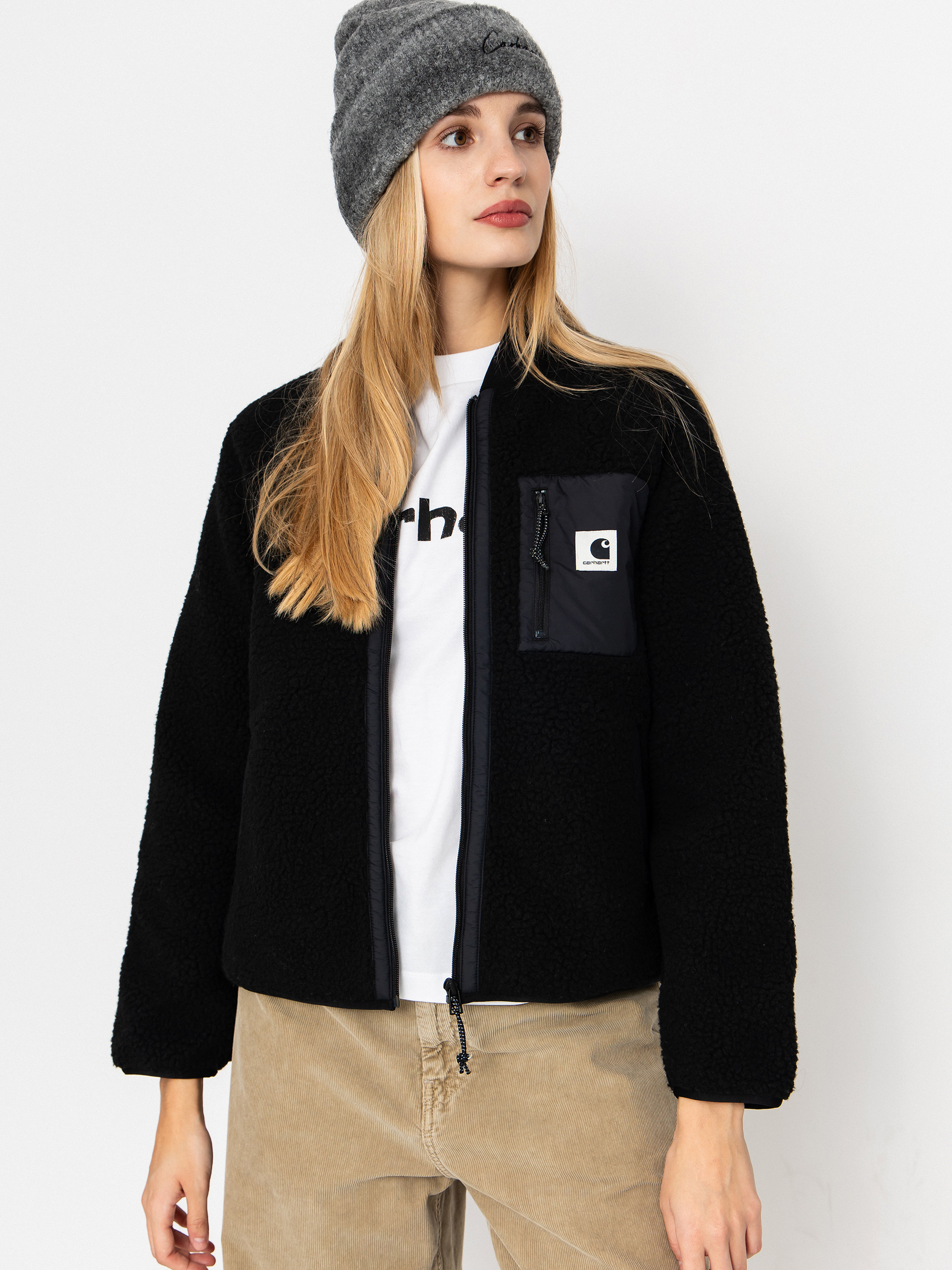 Bunda Carhartt WIP Janet Wmn (black/black)