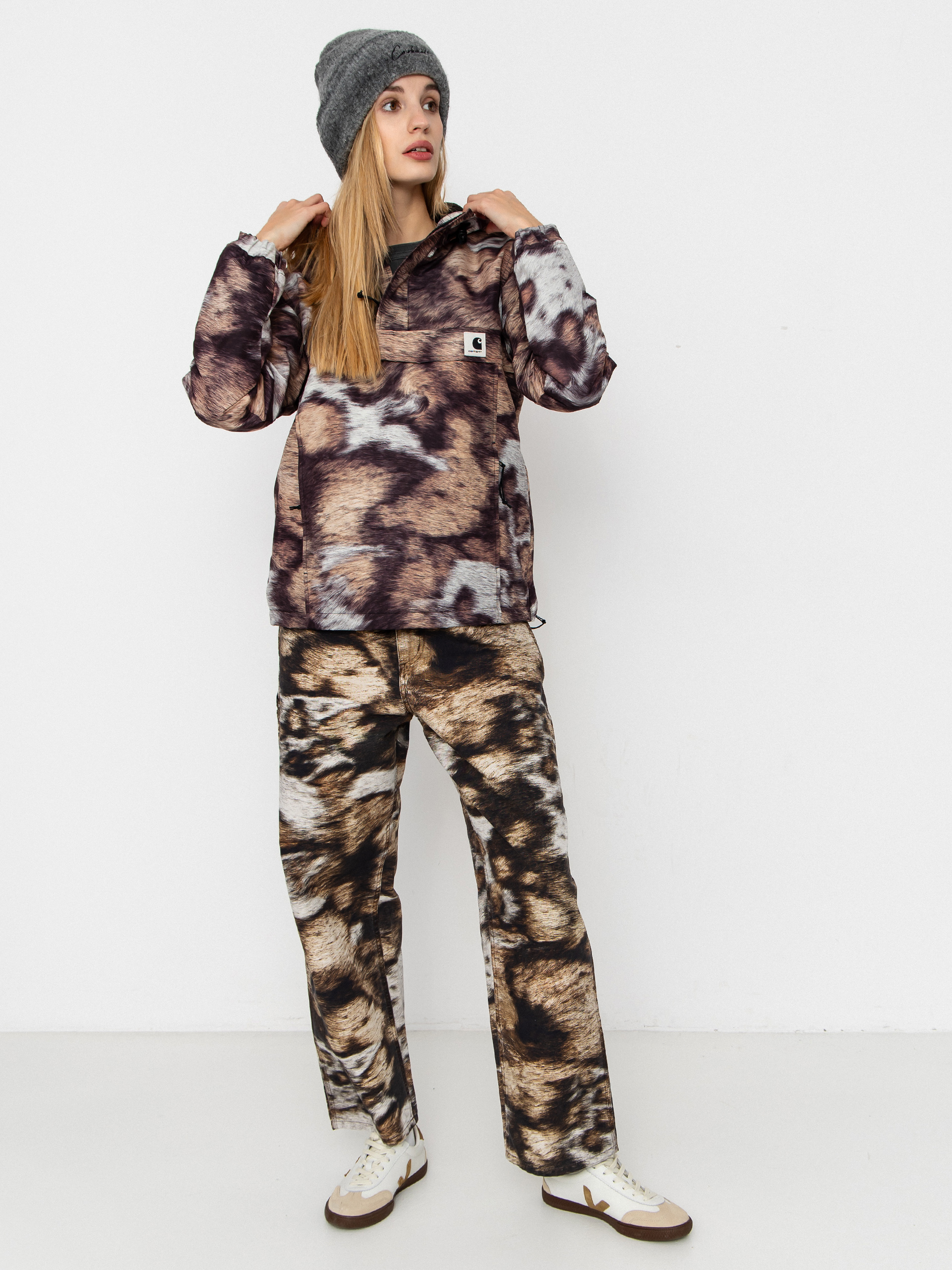 Bunda Carhartt WIP Nimbus Pullover Wmn (wild dog print)