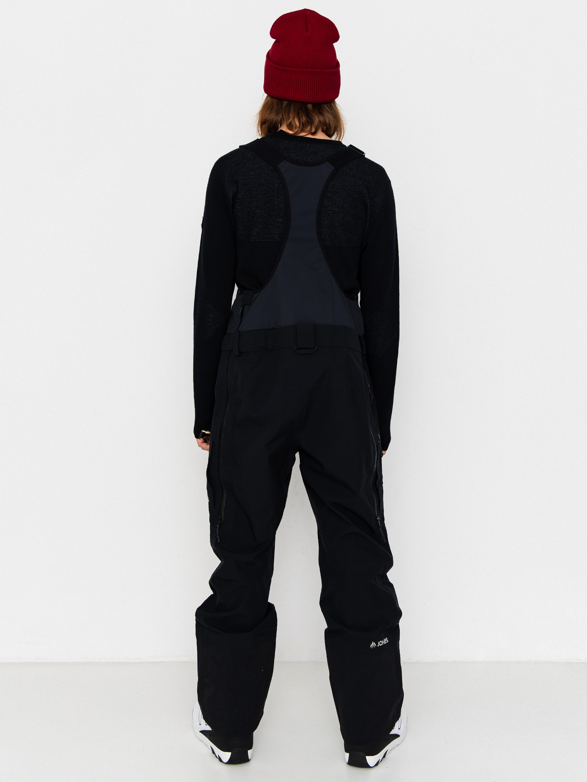 Pánske Snowboardové nohavice Jones Snowboards Shralpinist Str Rec Bib (stealth black)
