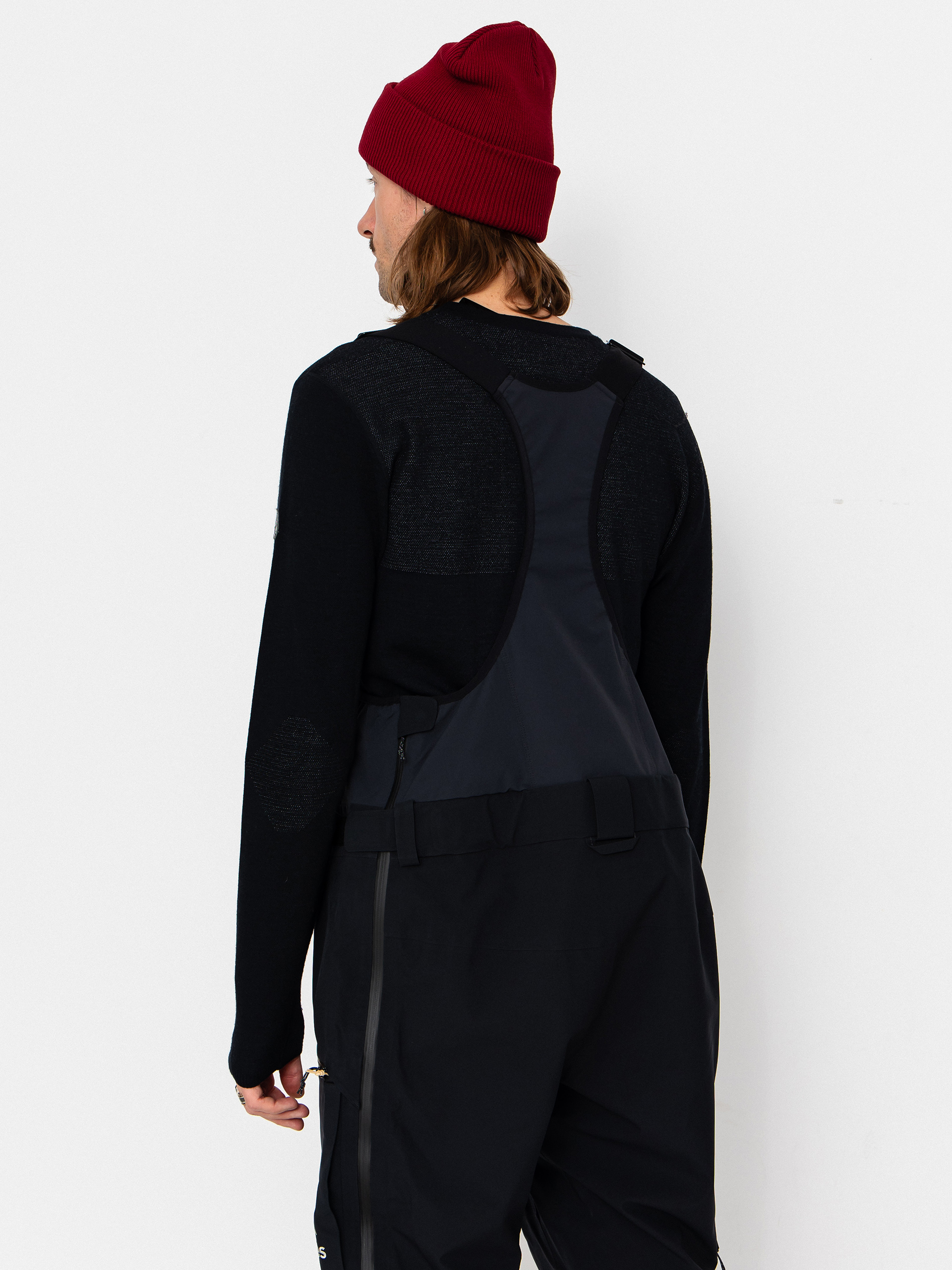 Pánske Snowboardové nohavice Jones Snowboards Shralpinist Str Rec Bib (stealth black)