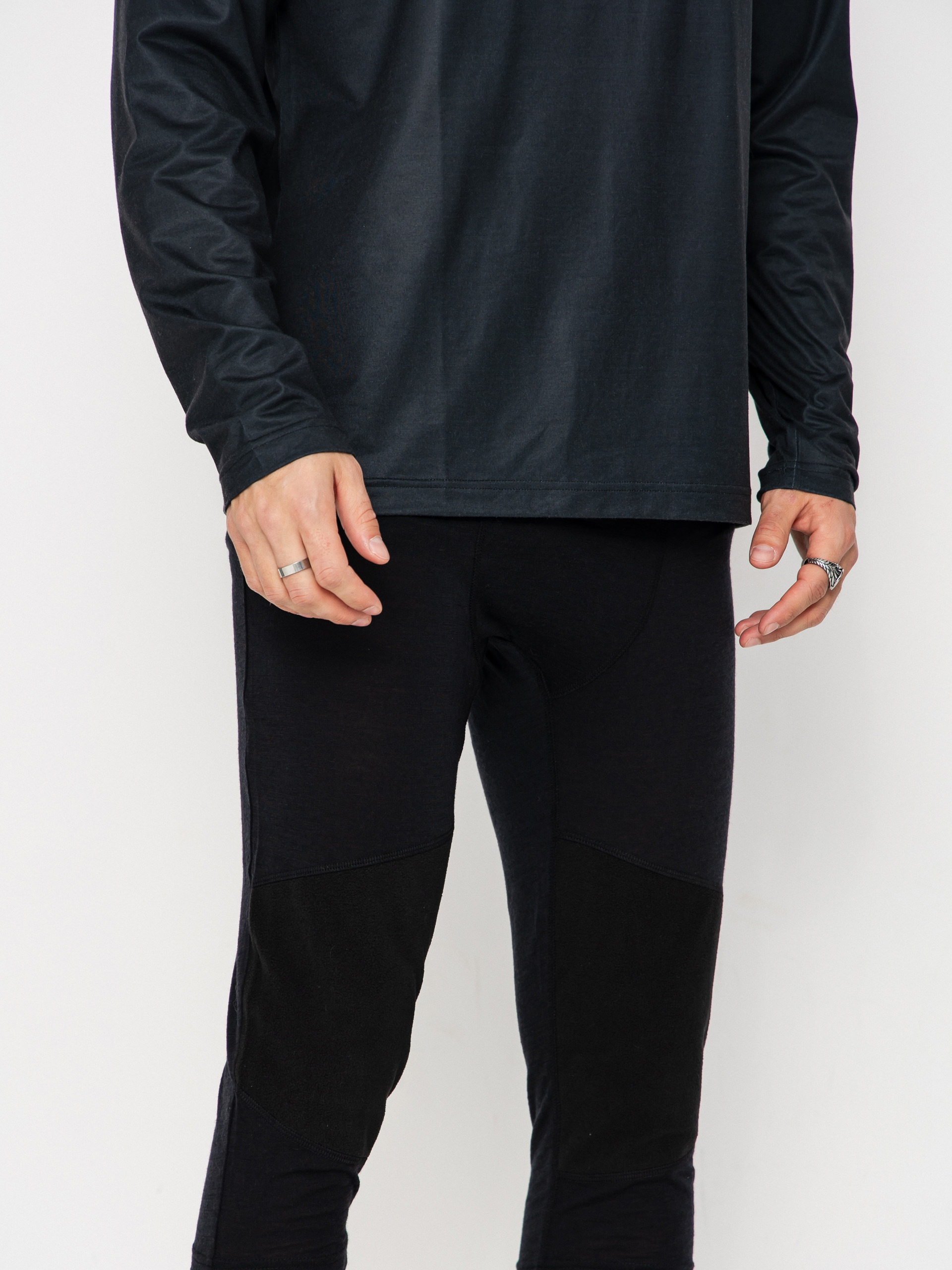 Pánske Termolegíny ThirtyTwo Ridelite Merino Knicker (black/black)