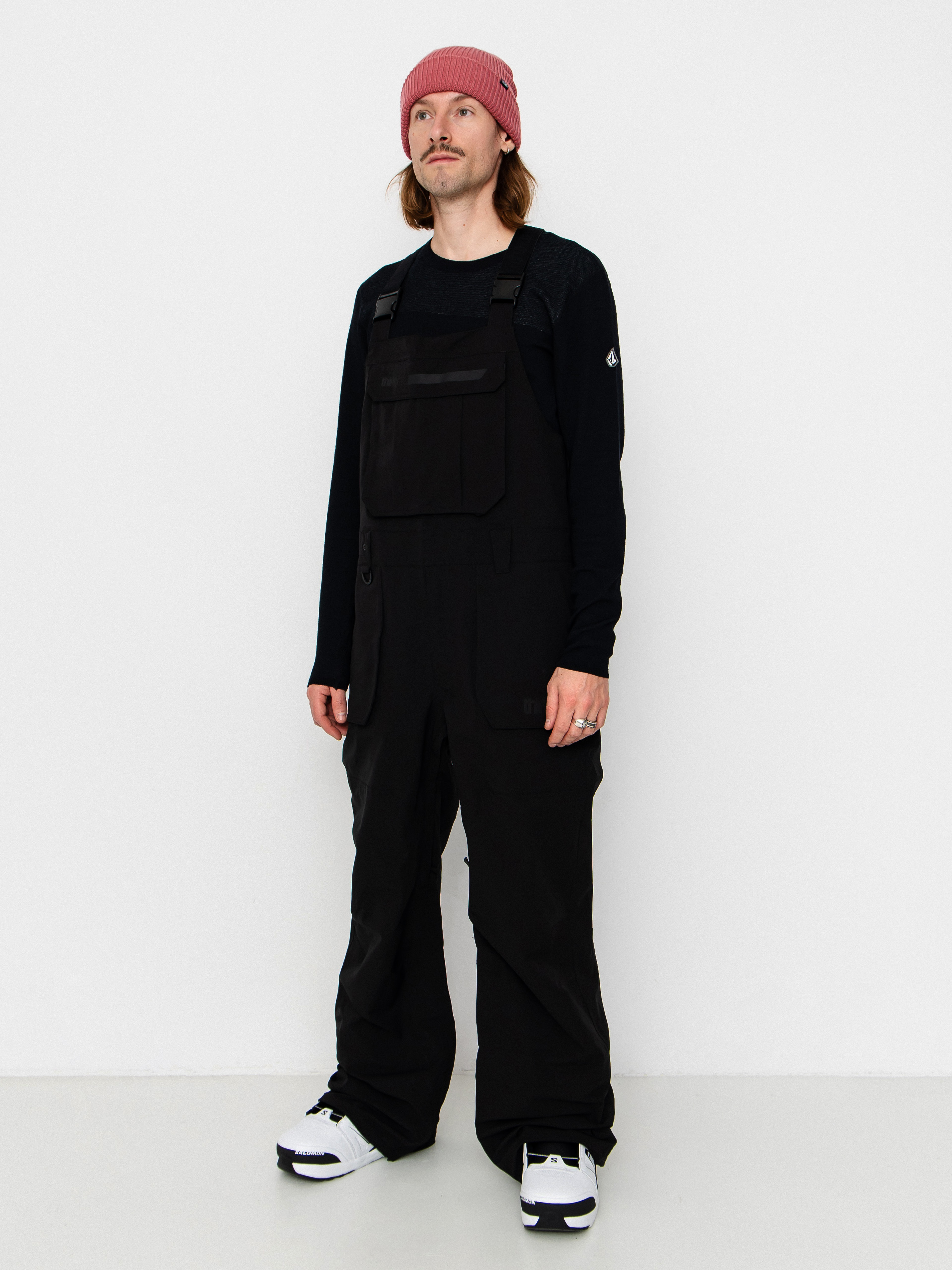 Pánske Snowboardové nohavice ThirtyTwo Basement Bib (black)