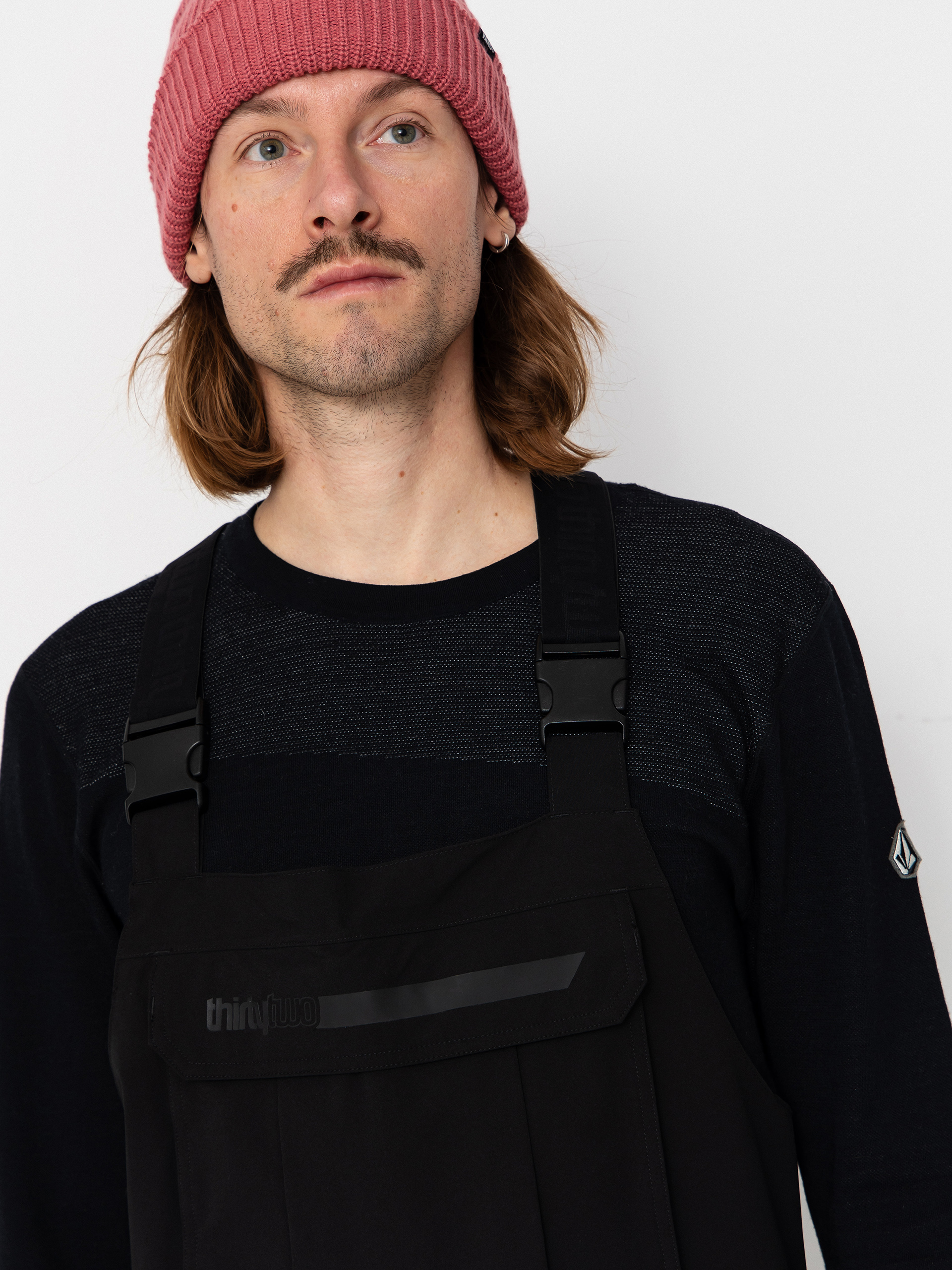 Pánske Snowboardové nohavice ThirtyTwo Basement Bib (black)