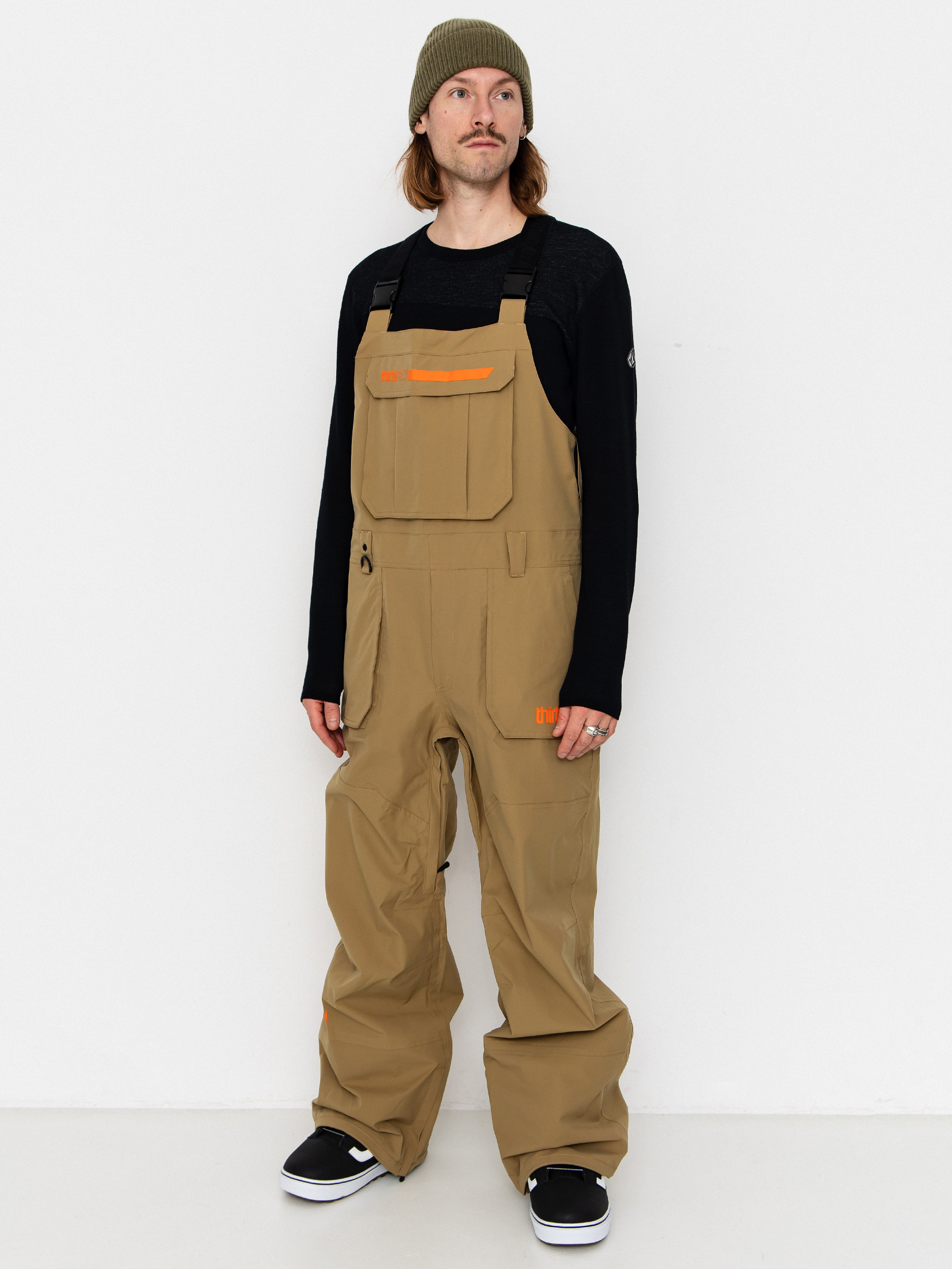 Snowboardové nohavice ThirtyTwo Basement Bib (khaki)