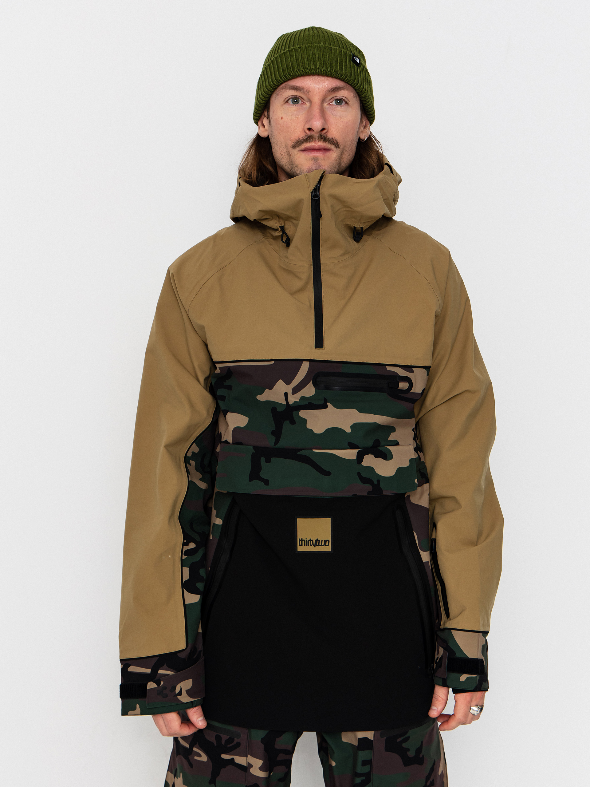 Pánska Snowboardová bunda ThirtyTwo Light Anorak (camo)