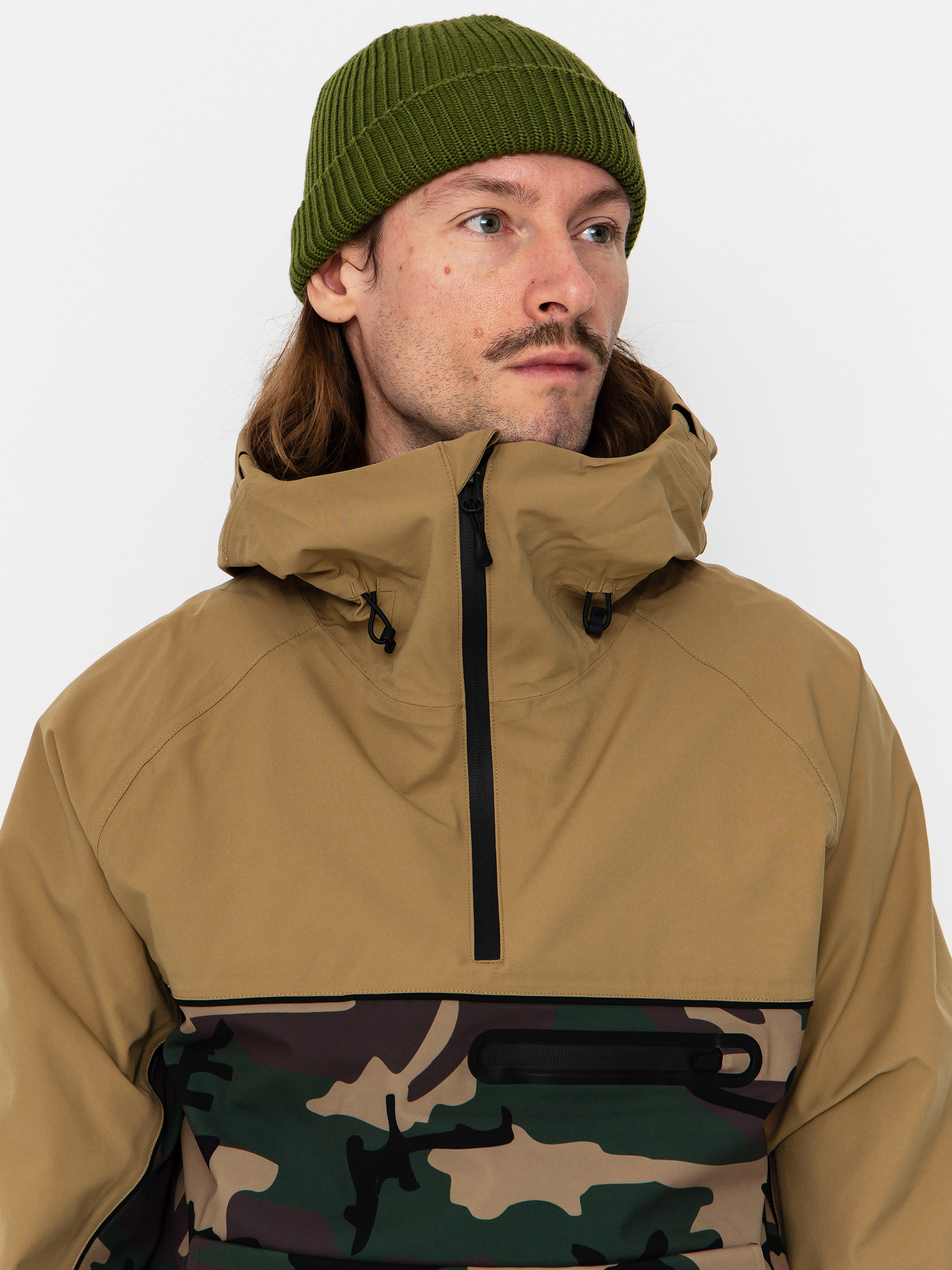 Pánska Snowboardová bunda ThirtyTwo Light Anorak (camo)