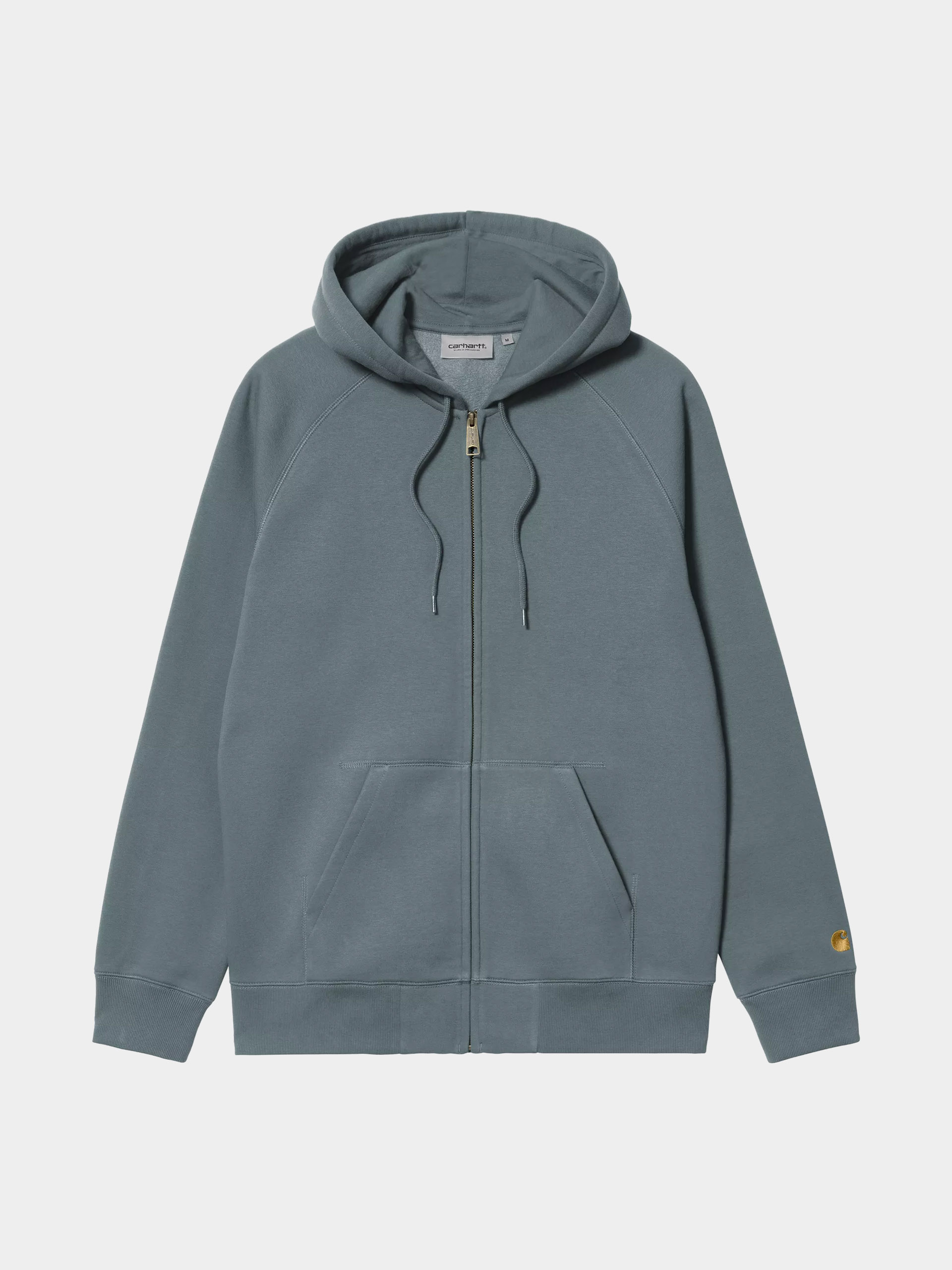 Mikina s kapucňou Carhartt WIP Chase ZHD (cozy blue/gold)