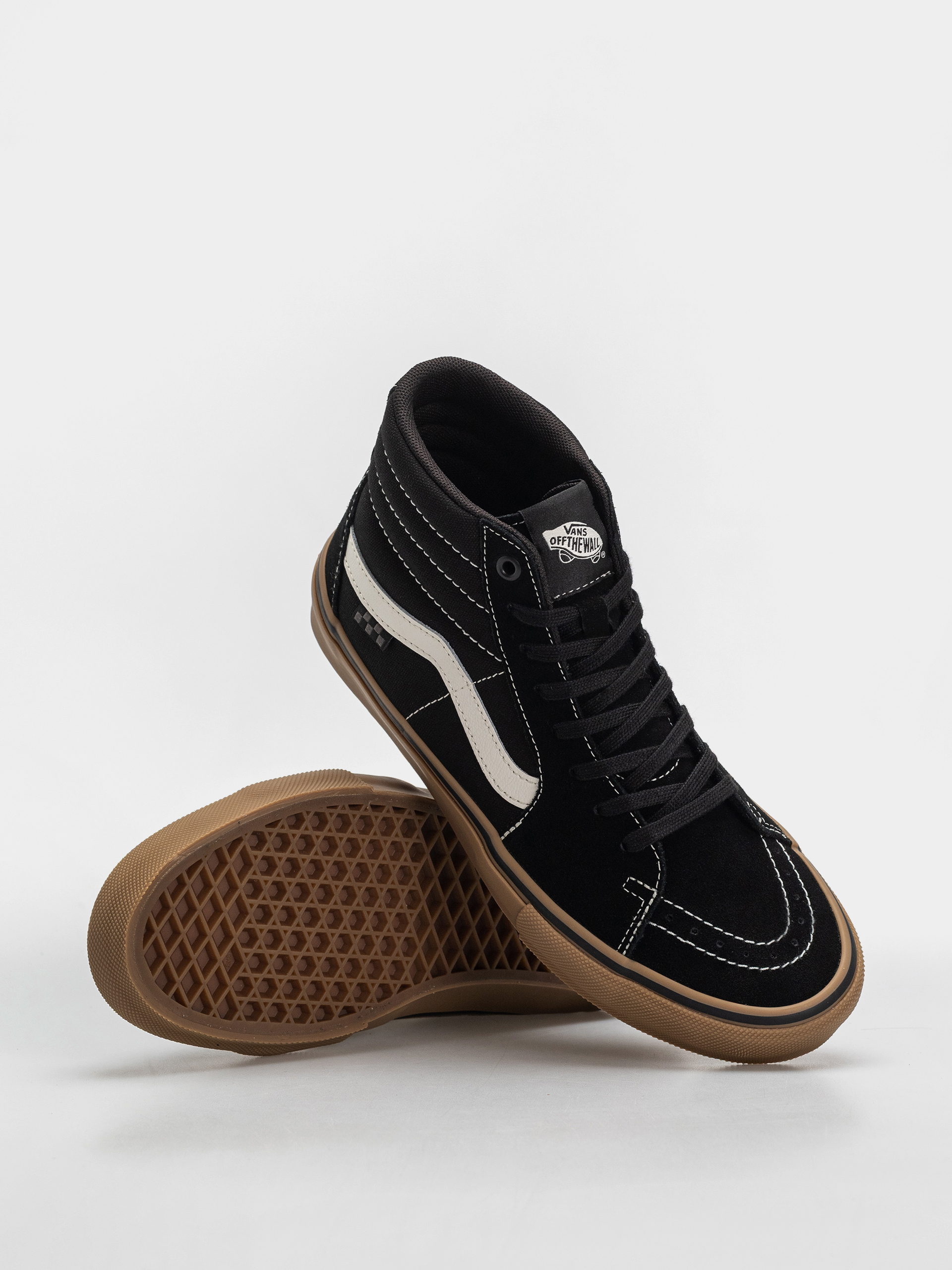 Topánky Vans Skate Sk8 Hi (black/gum/white)