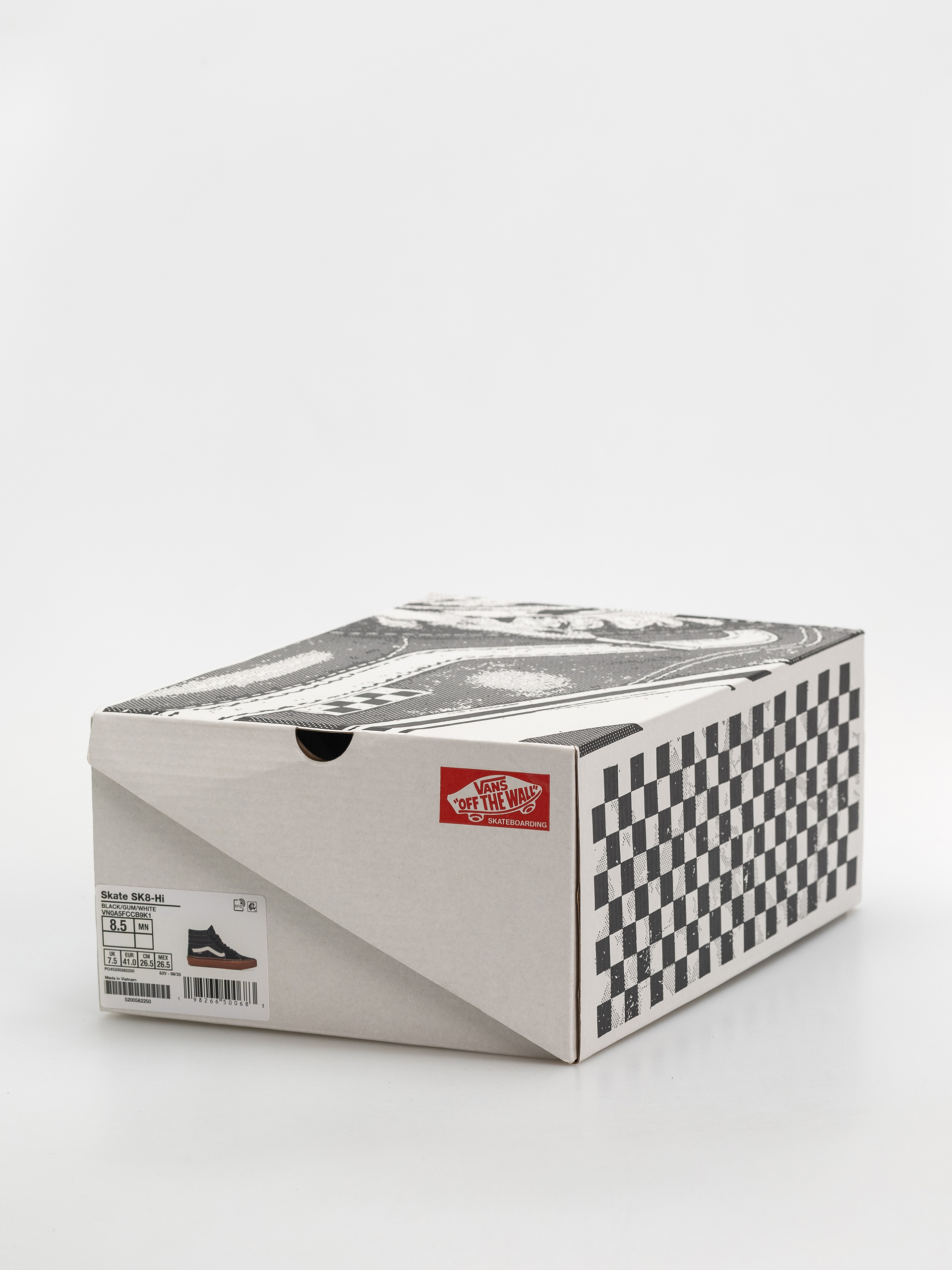 Topánky Vans Skate Sk8 Hi (black/gum/white)