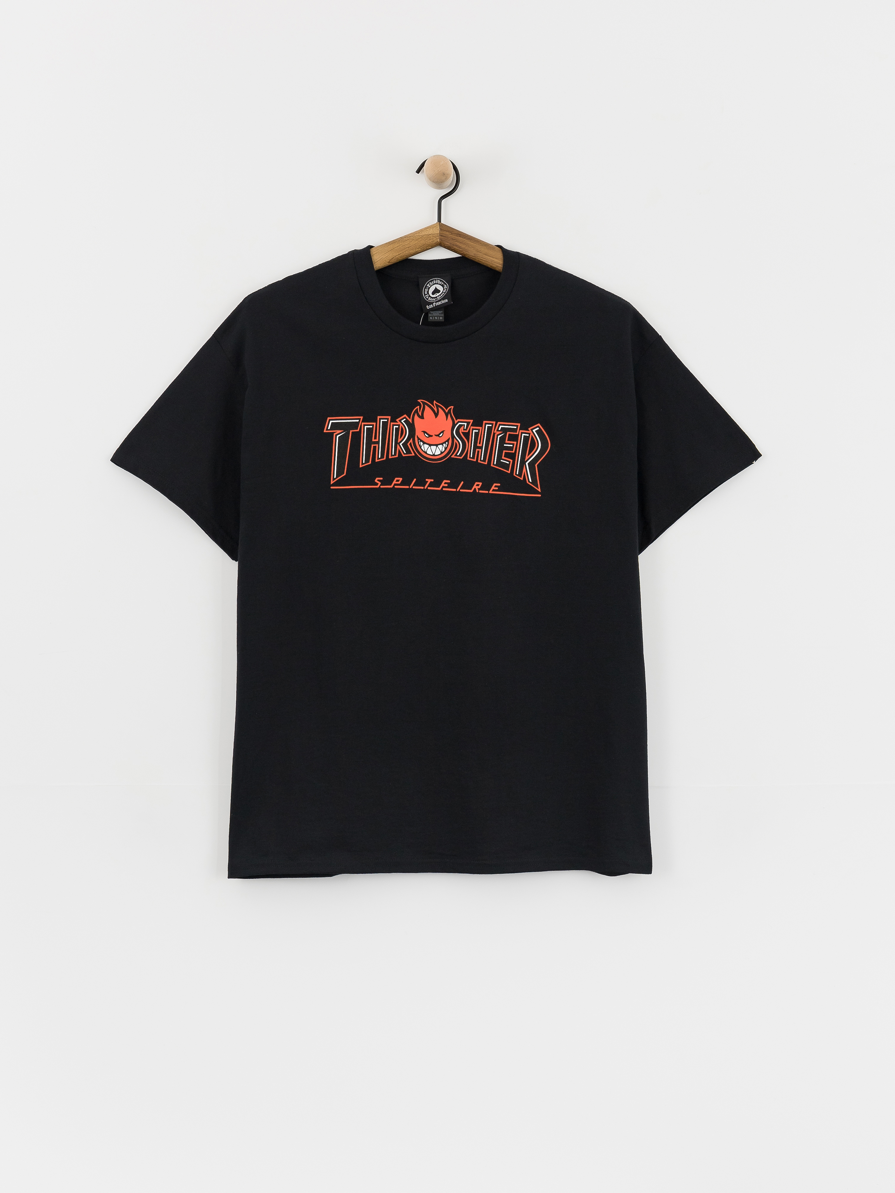 Triu010dko Thrasher x Spitfire Big Head Outline (black)