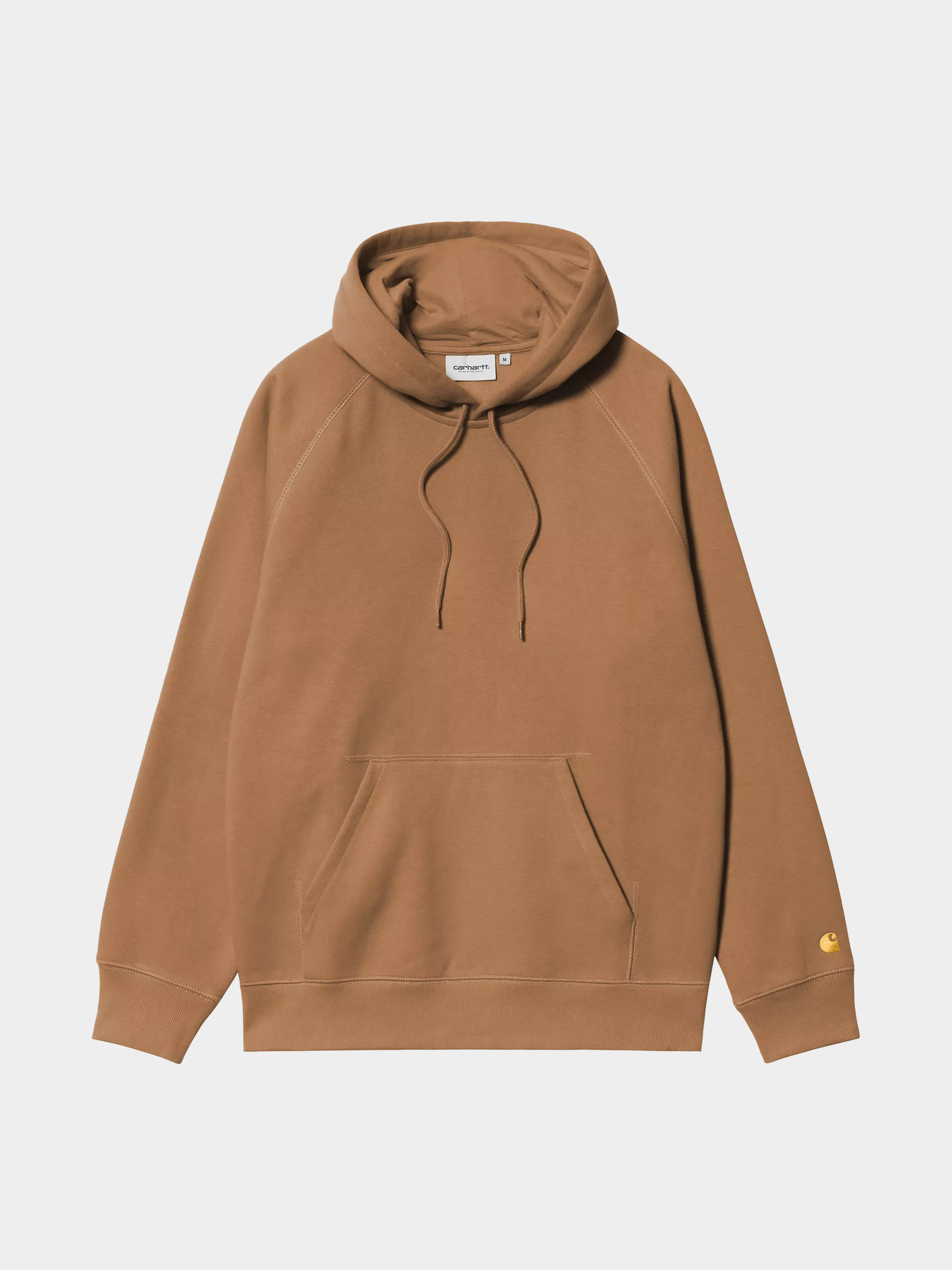 Mikina s kapucňou Carhartt WIP Chase HD (hamilton brown/gold)
