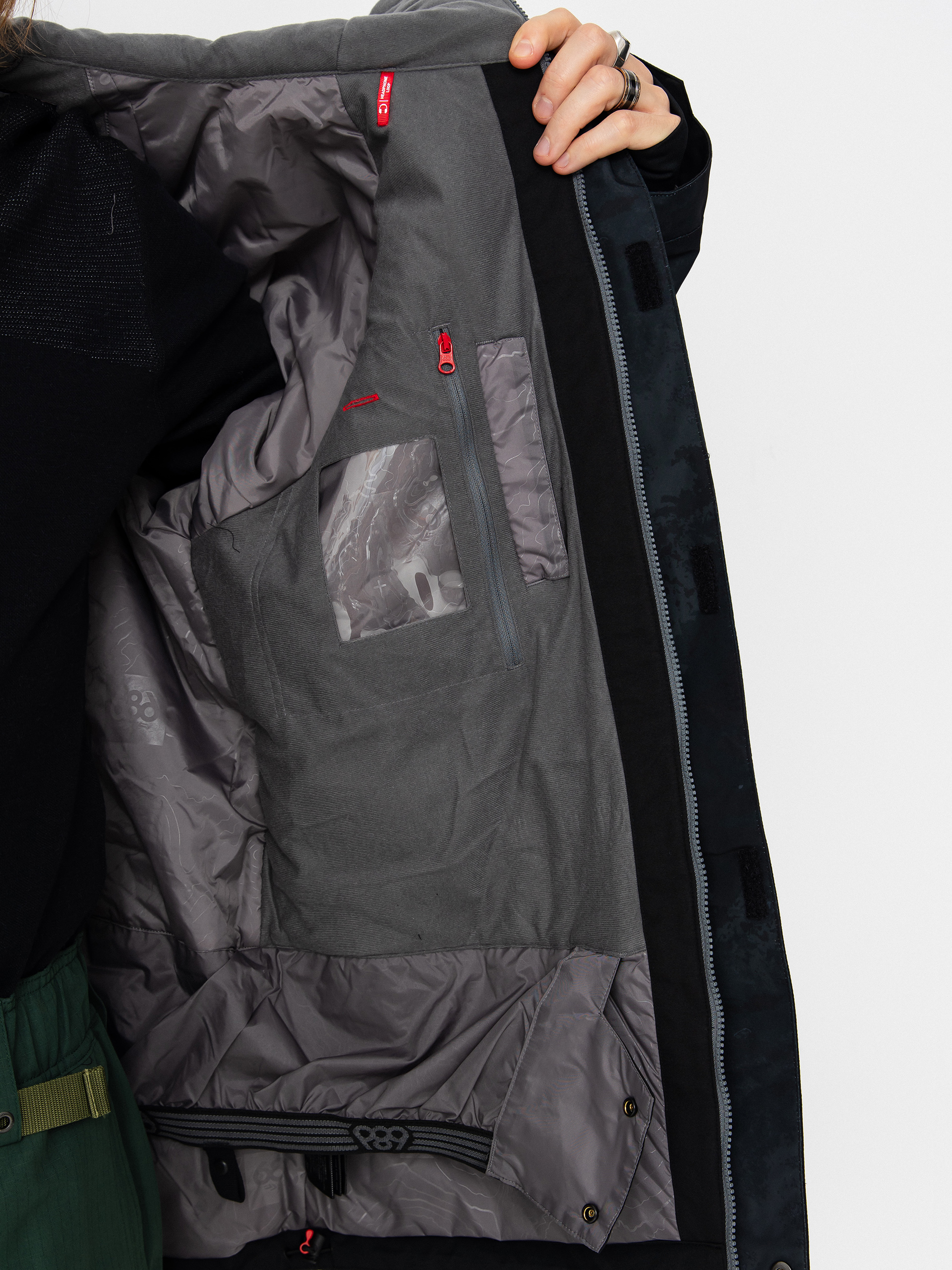Pánska Snowboardová bunda 686 Geo Insulated (black hemisphere)