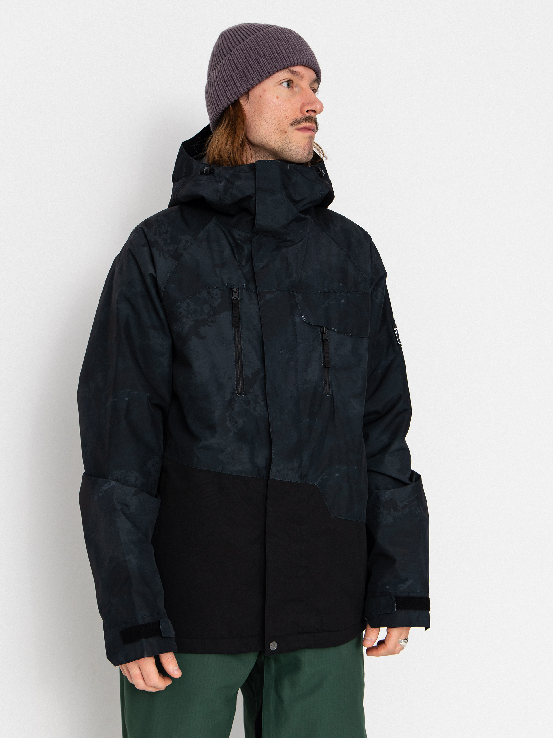Pánska Snowboardová bunda 686 Geo Insulated (black hemisphere)