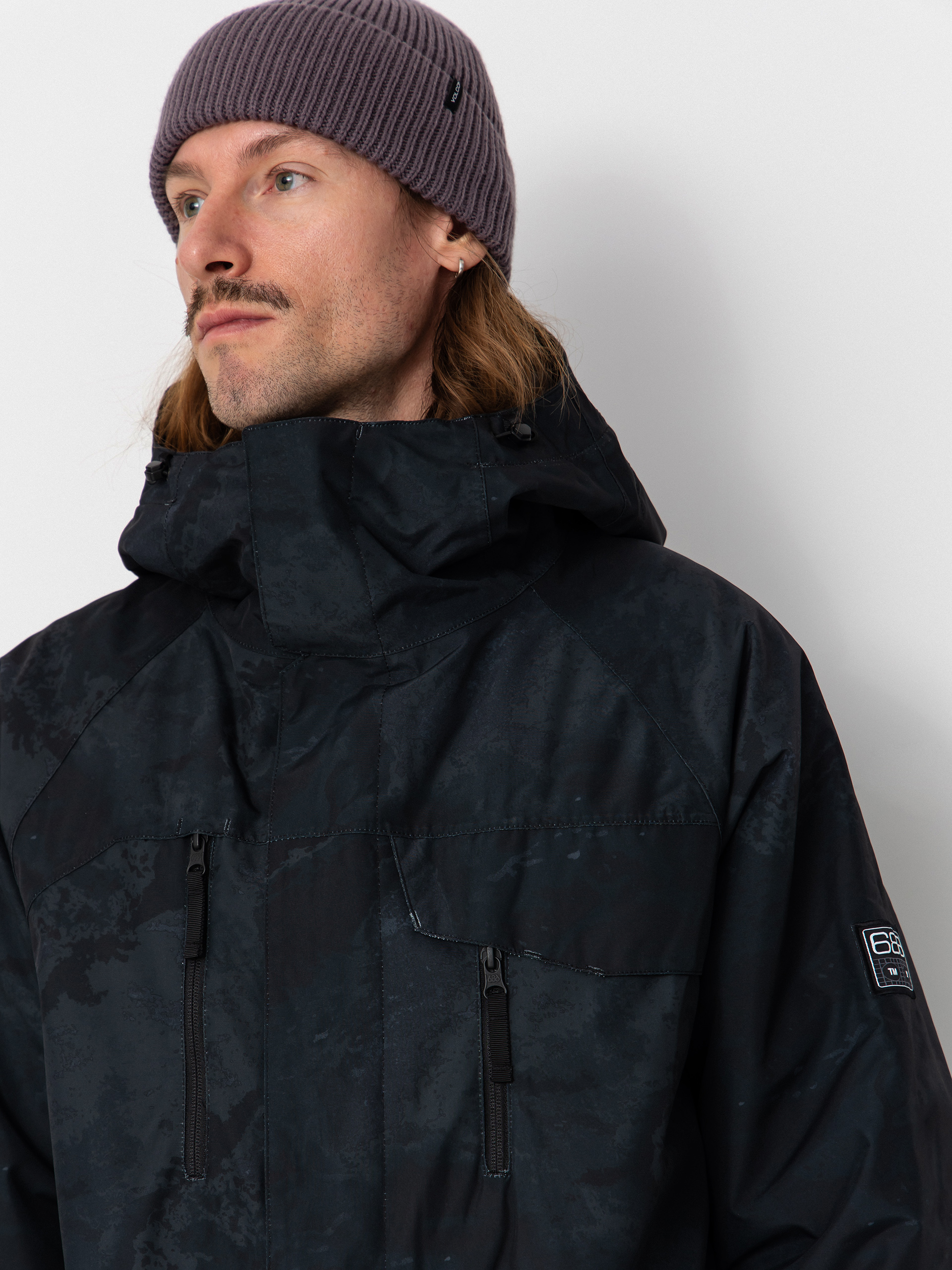 Pánska Snowboardová bunda 686 Geo Insulated (black hemisphere)