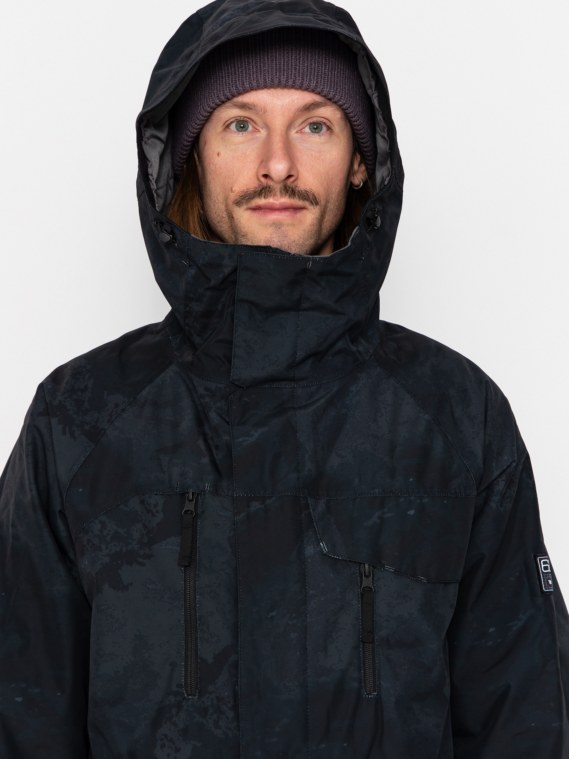 Pánska Snowboardová bunda 686 Geo Insulated (black hemisphere)