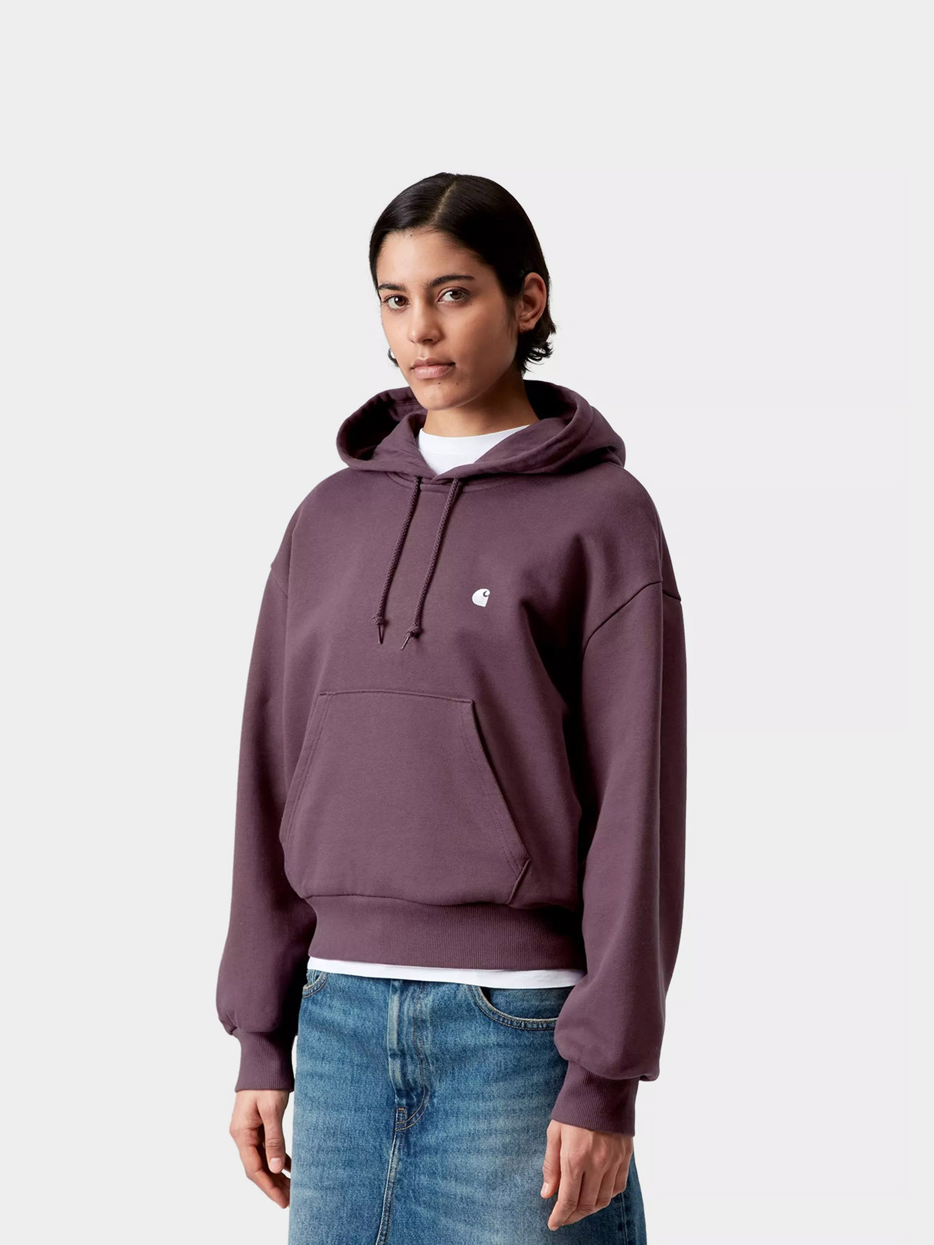 Mikina s kapucňou Carhartt WIP Casey HD Wmn (cozy purple/silver)