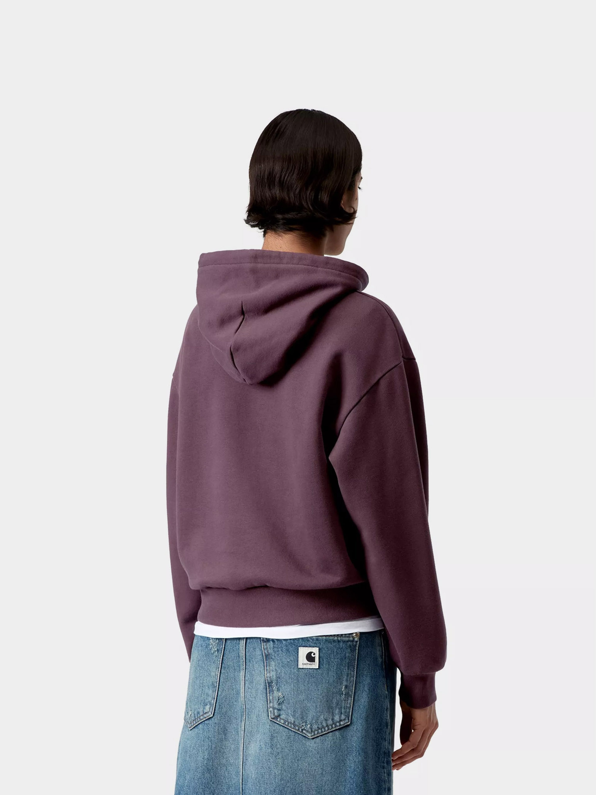 Mikina s kapucňou Carhartt WIP Casey HD Wmn (cozy purple/silver)