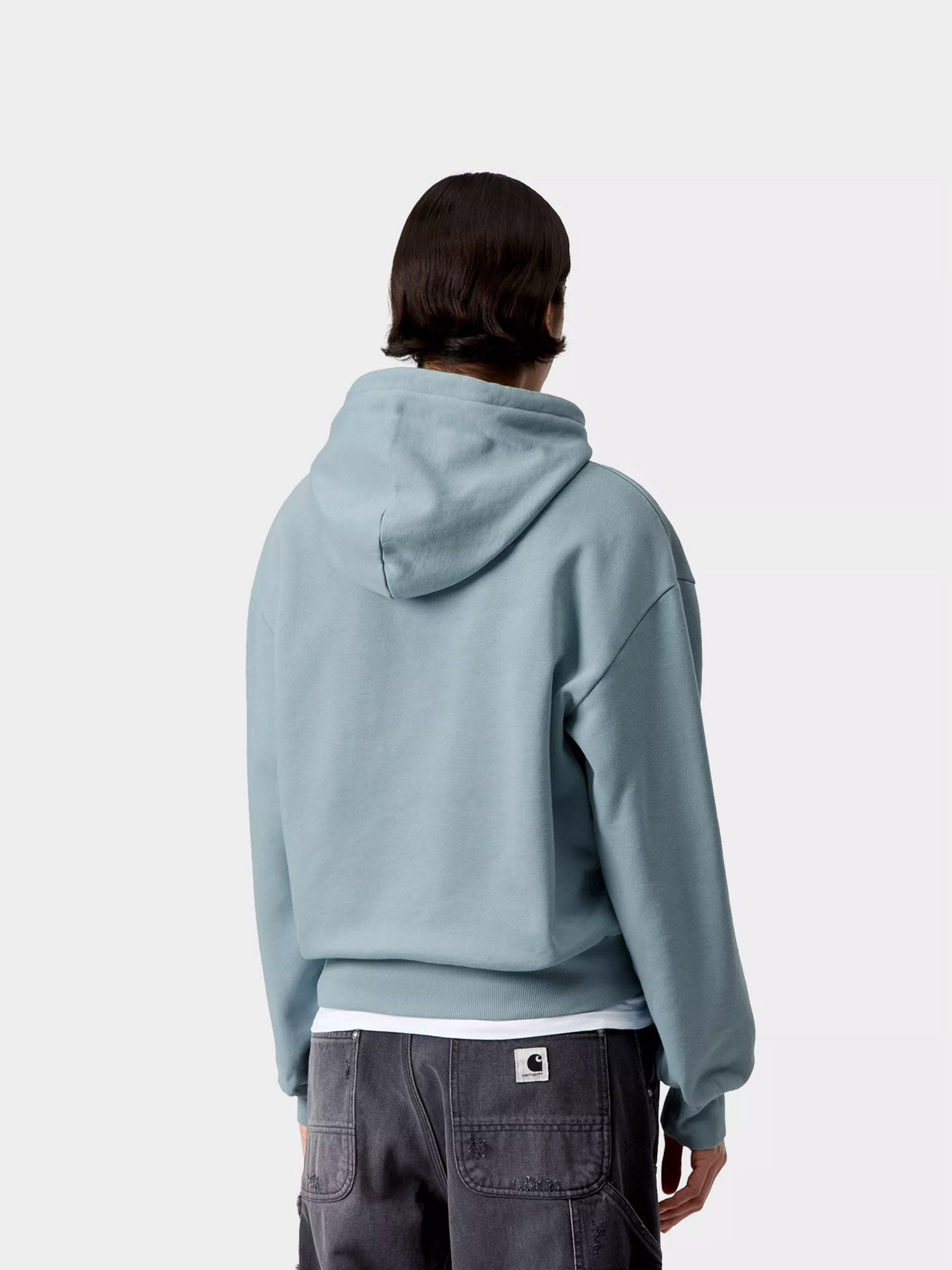 Mikina s kapucňou Carhartt WIP Casey HD Wmn (tourmaline/silver)