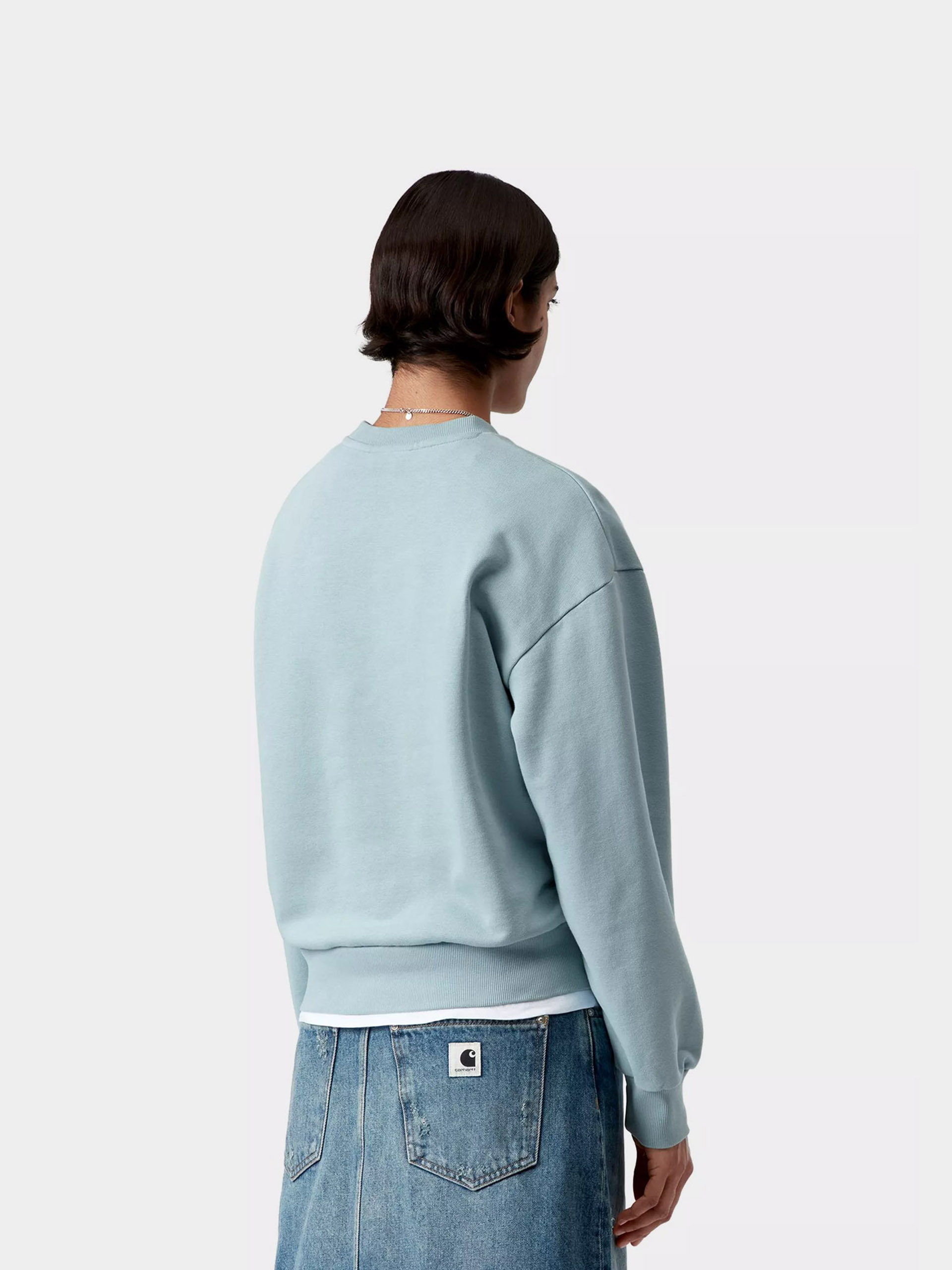 Mikina Carhartt WIP Casey Wmn (tourmaline/silver)