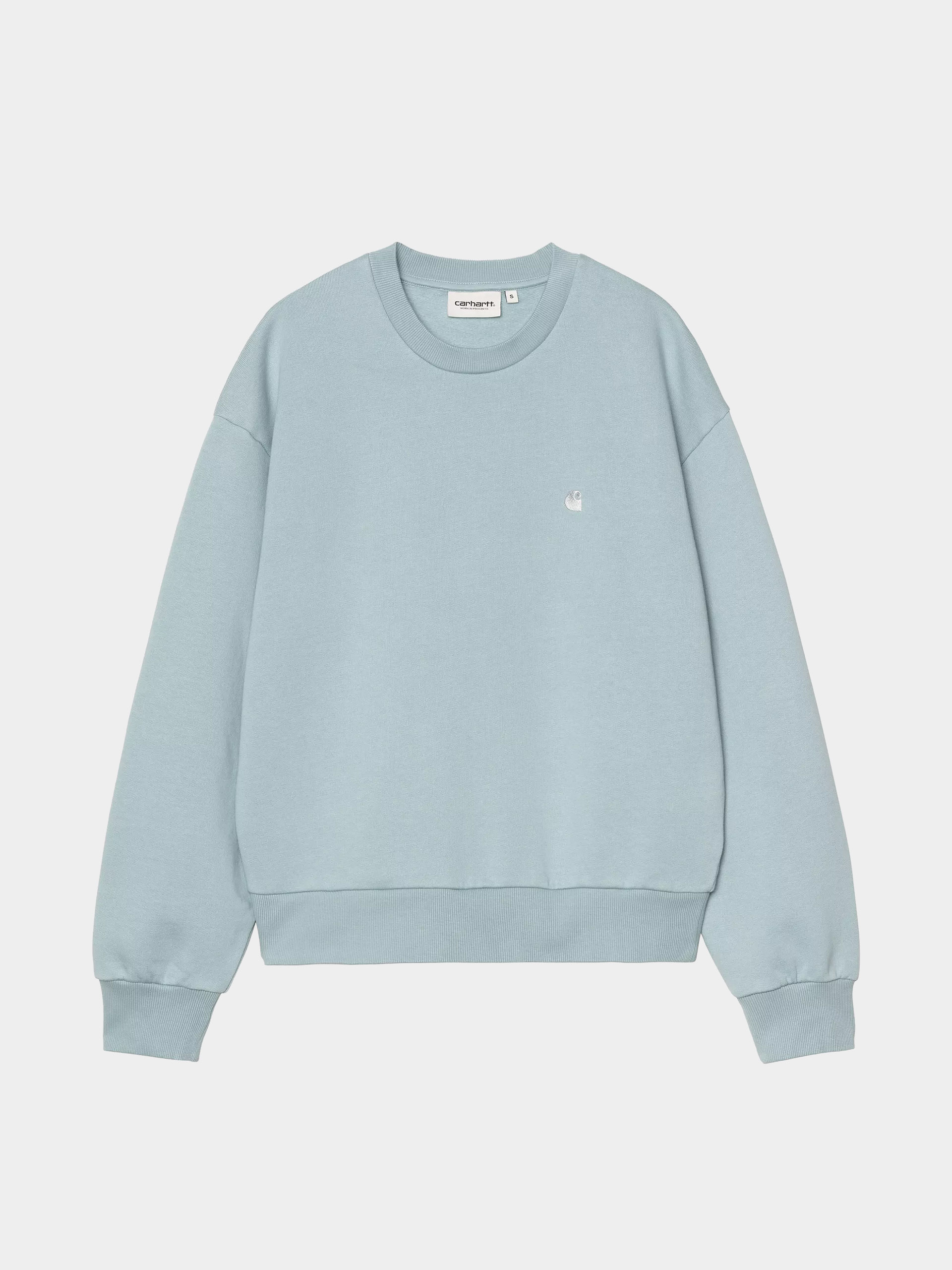 Mikina Carhartt WIP Casey Wmn (tourmaline/silver)