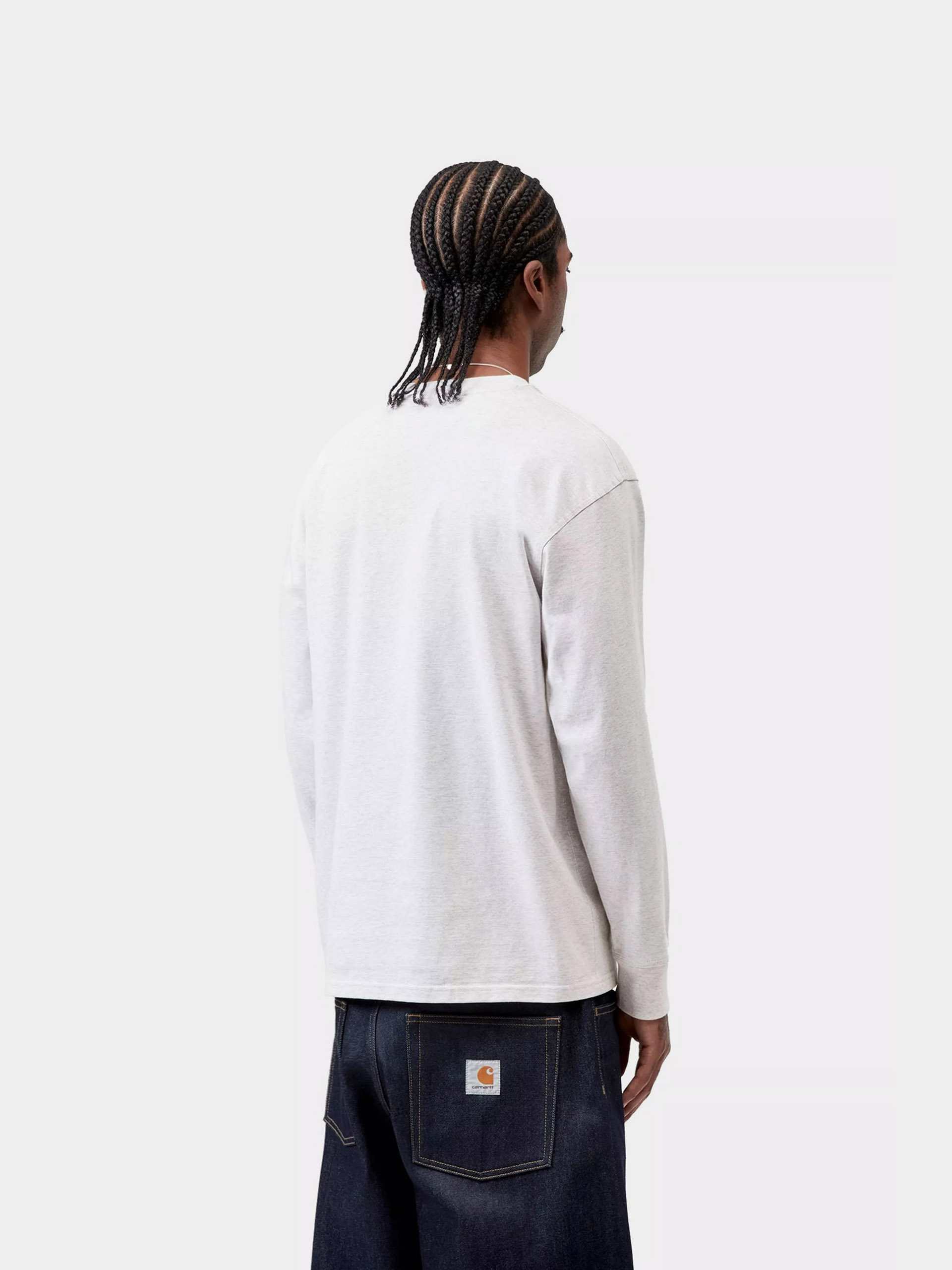 Triko Carhartt WIP American Script (ash heather)