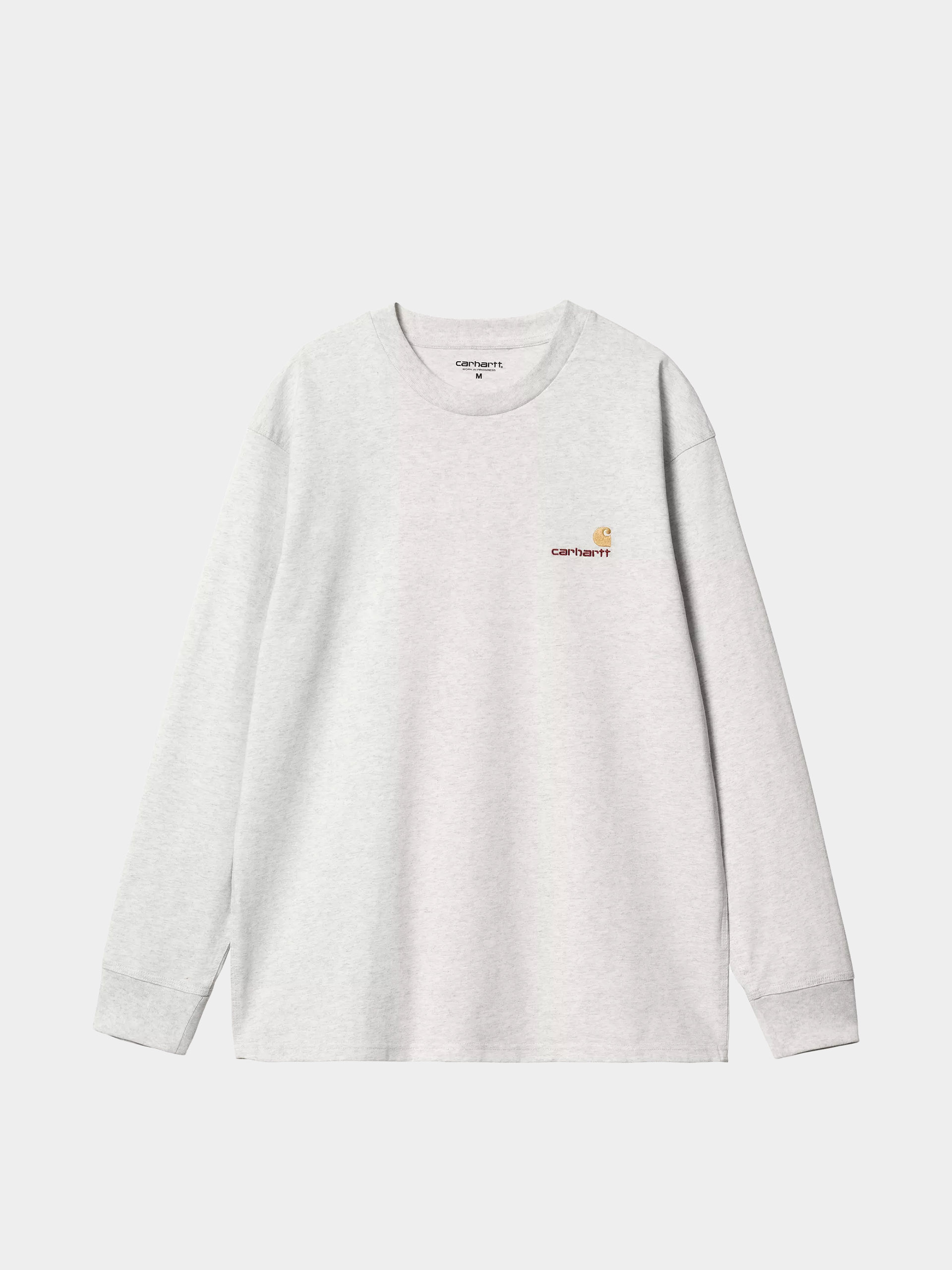 Triko Carhartt WIP American Script (ash heather)