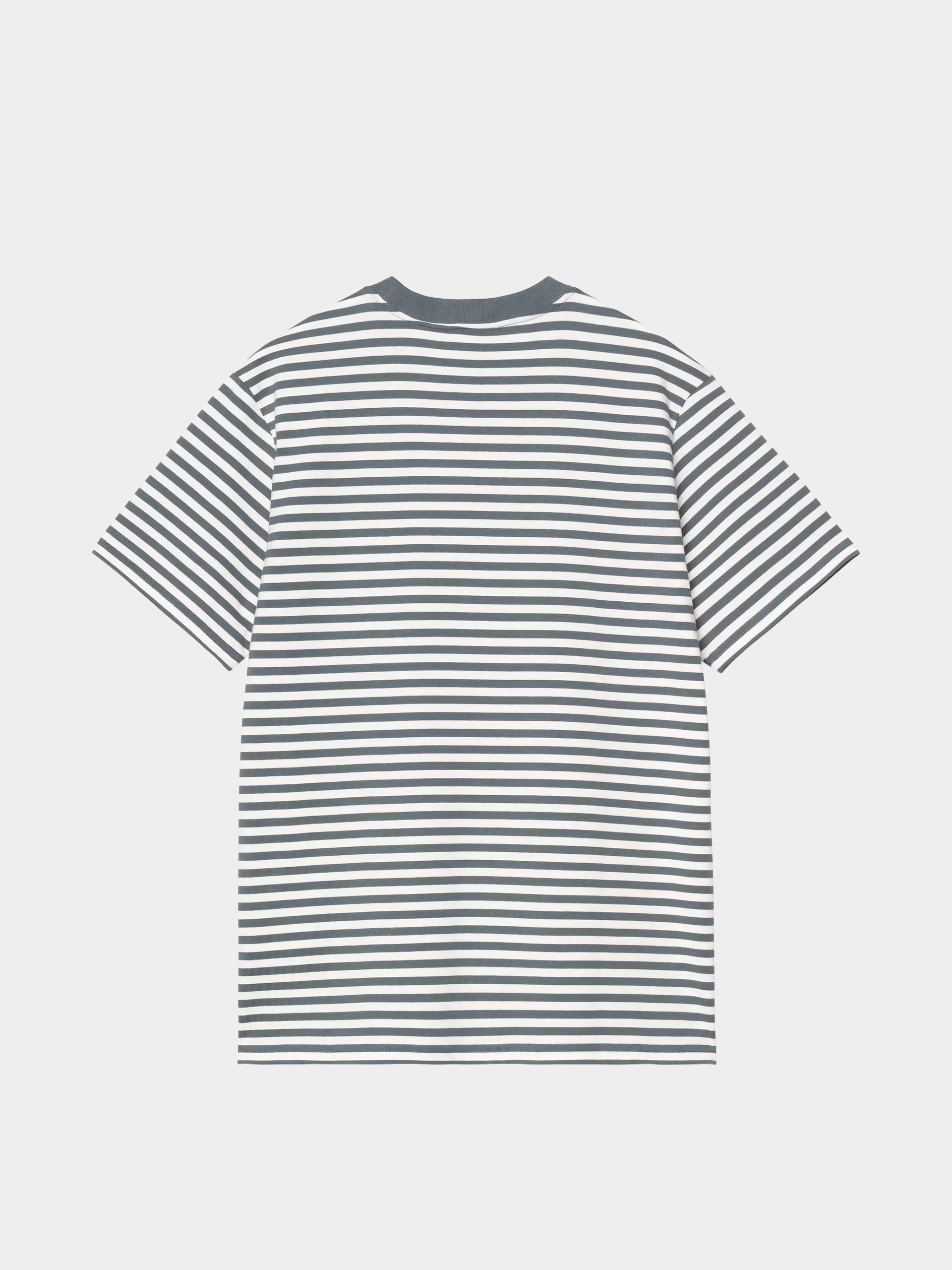 Tričko Carhartt WIP Ezra Pocket (ezra stripe/cozy blue/wax)