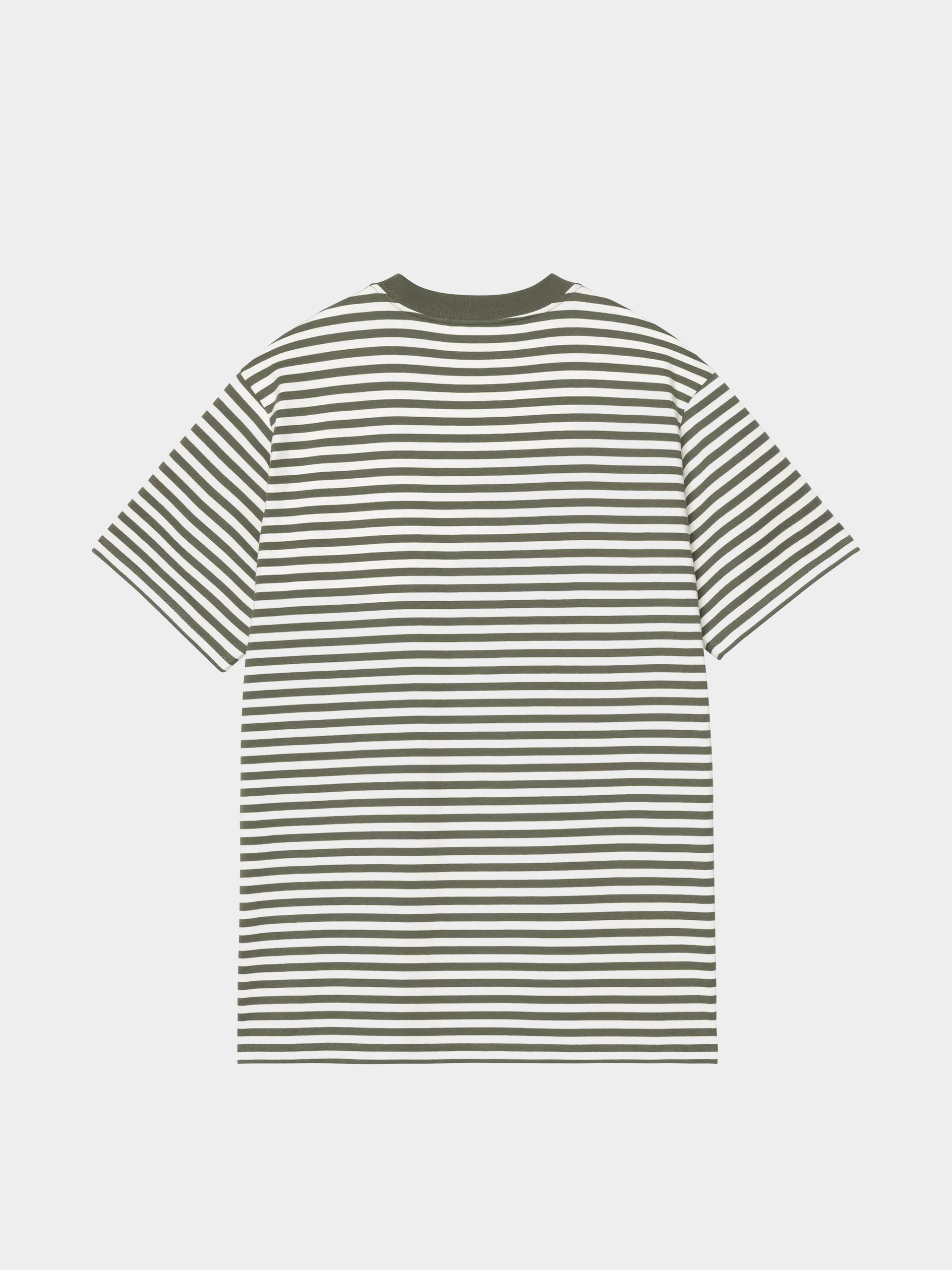 Tričko Carhartt WIP Ezra Pocket (ezra stripe/leaf/wax)