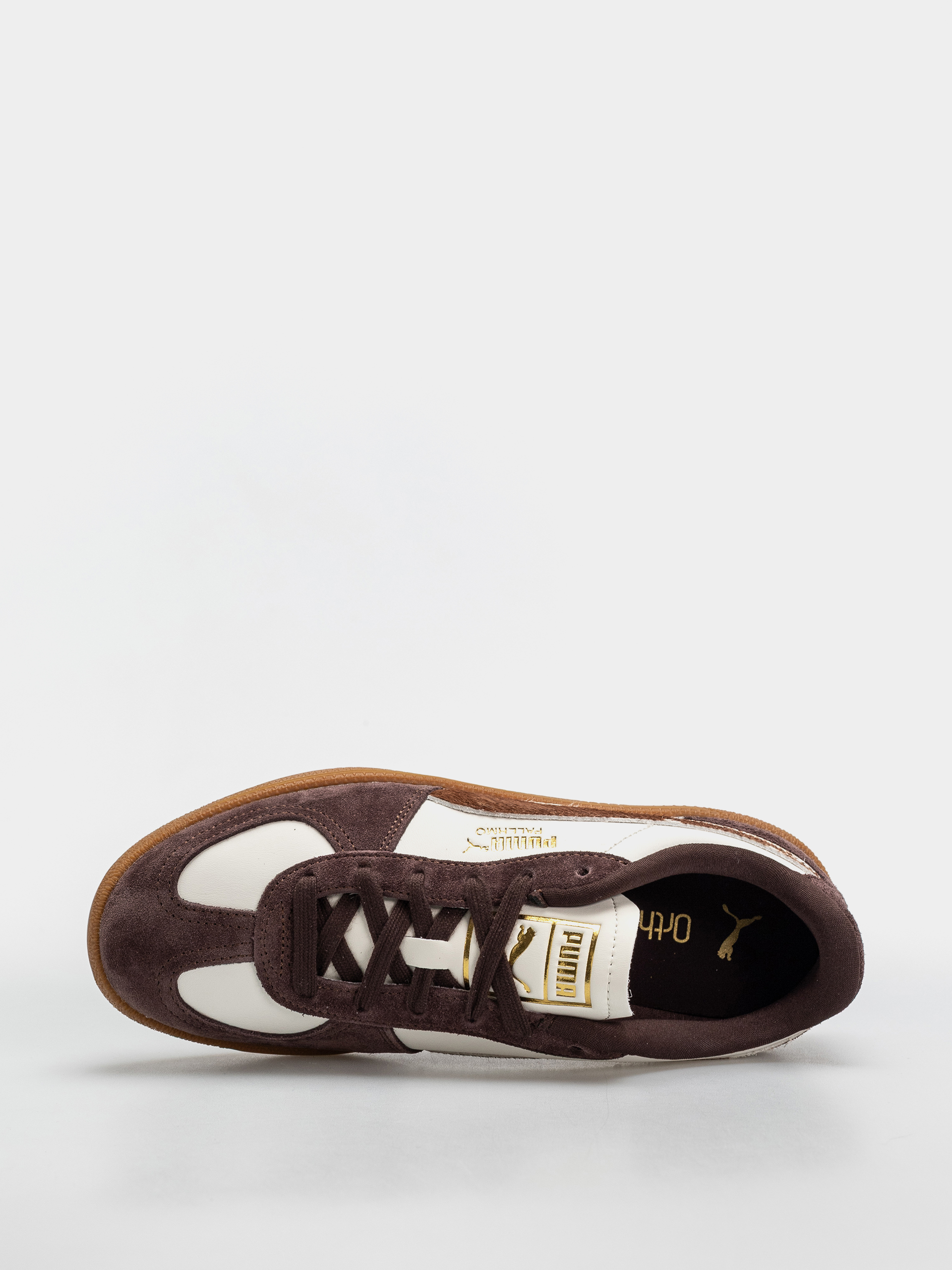 Topánky Puma Palermo Cow Wmn (warm white/chocolate brown/gum)