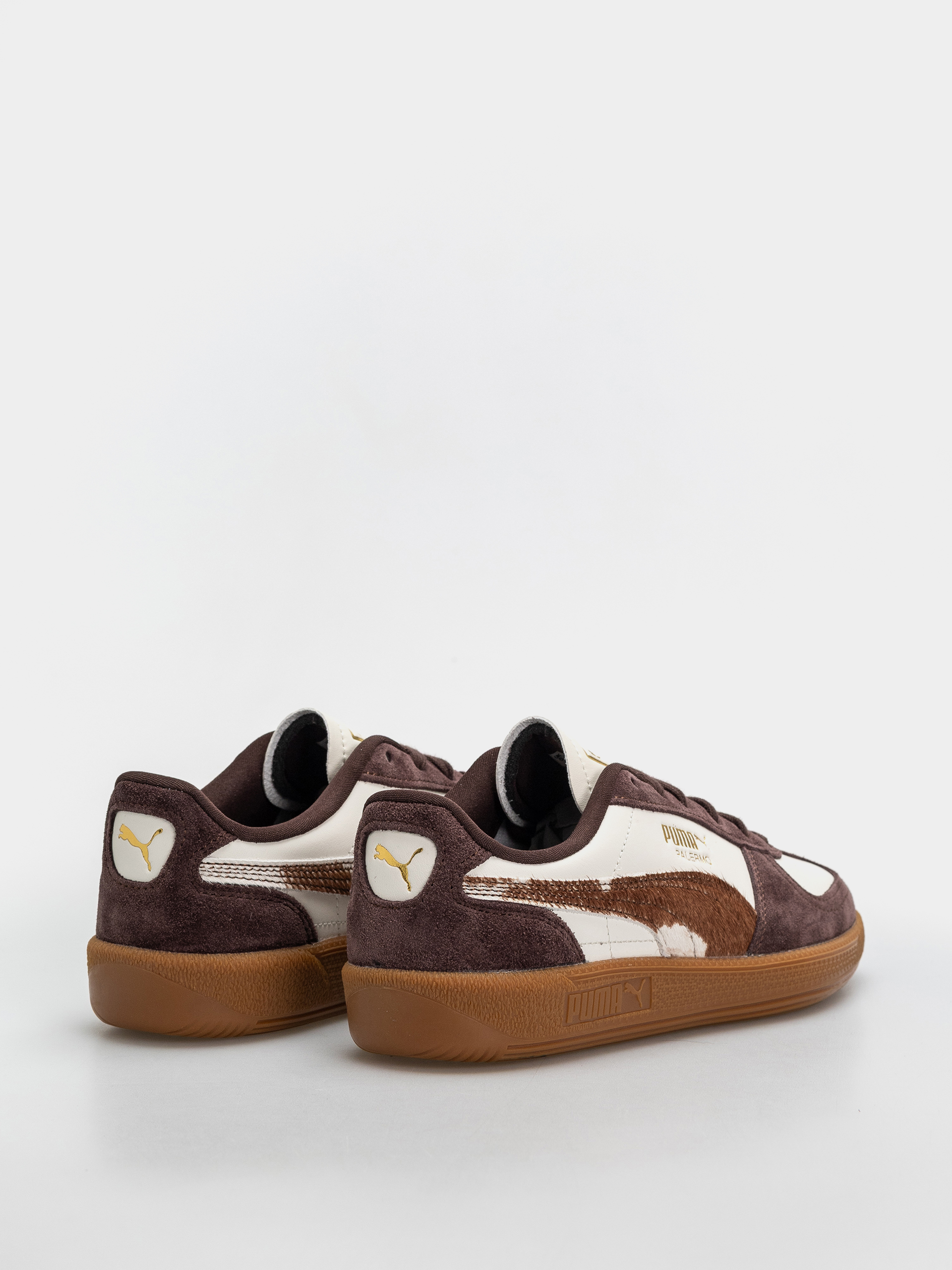 Topánky Puma Palermo Cow Wmn (warm white/chocolate brown/gum)