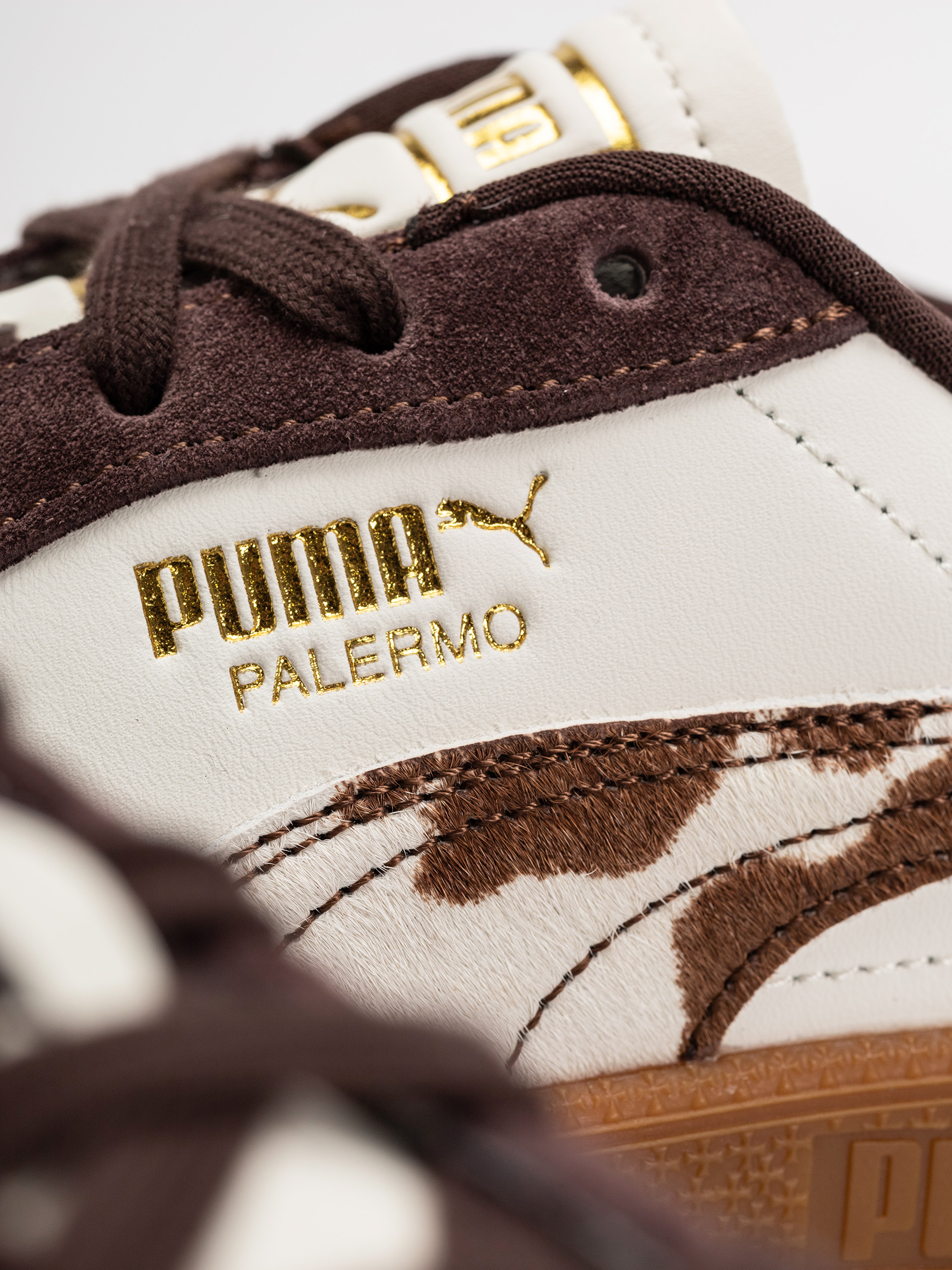 Topánky Puma Palermo Cow Wmn (warm white/chocolate brown/gum)