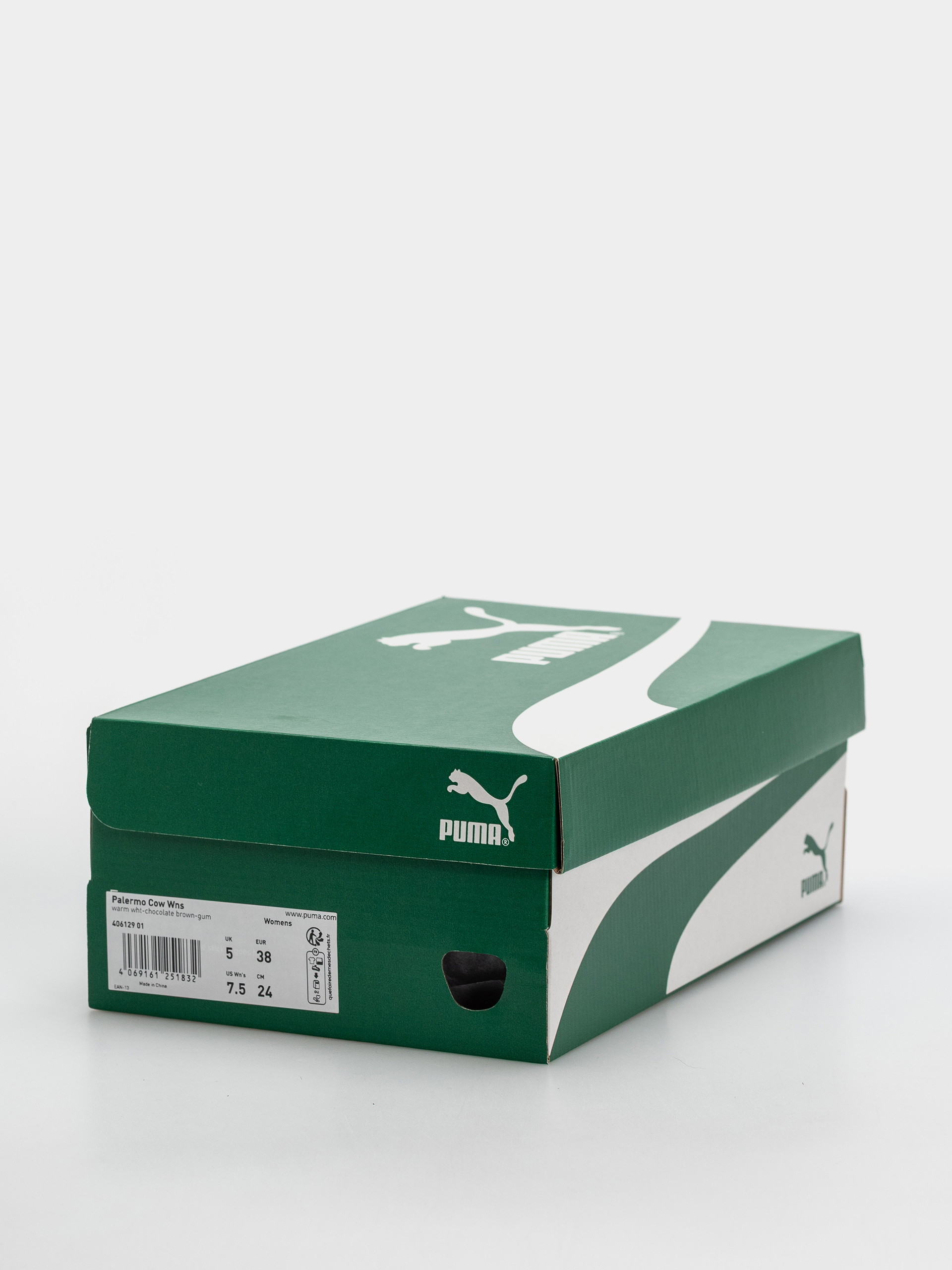 Topánky Puma Palermo Cow Wmn (warm white/chocolate brown/gum)