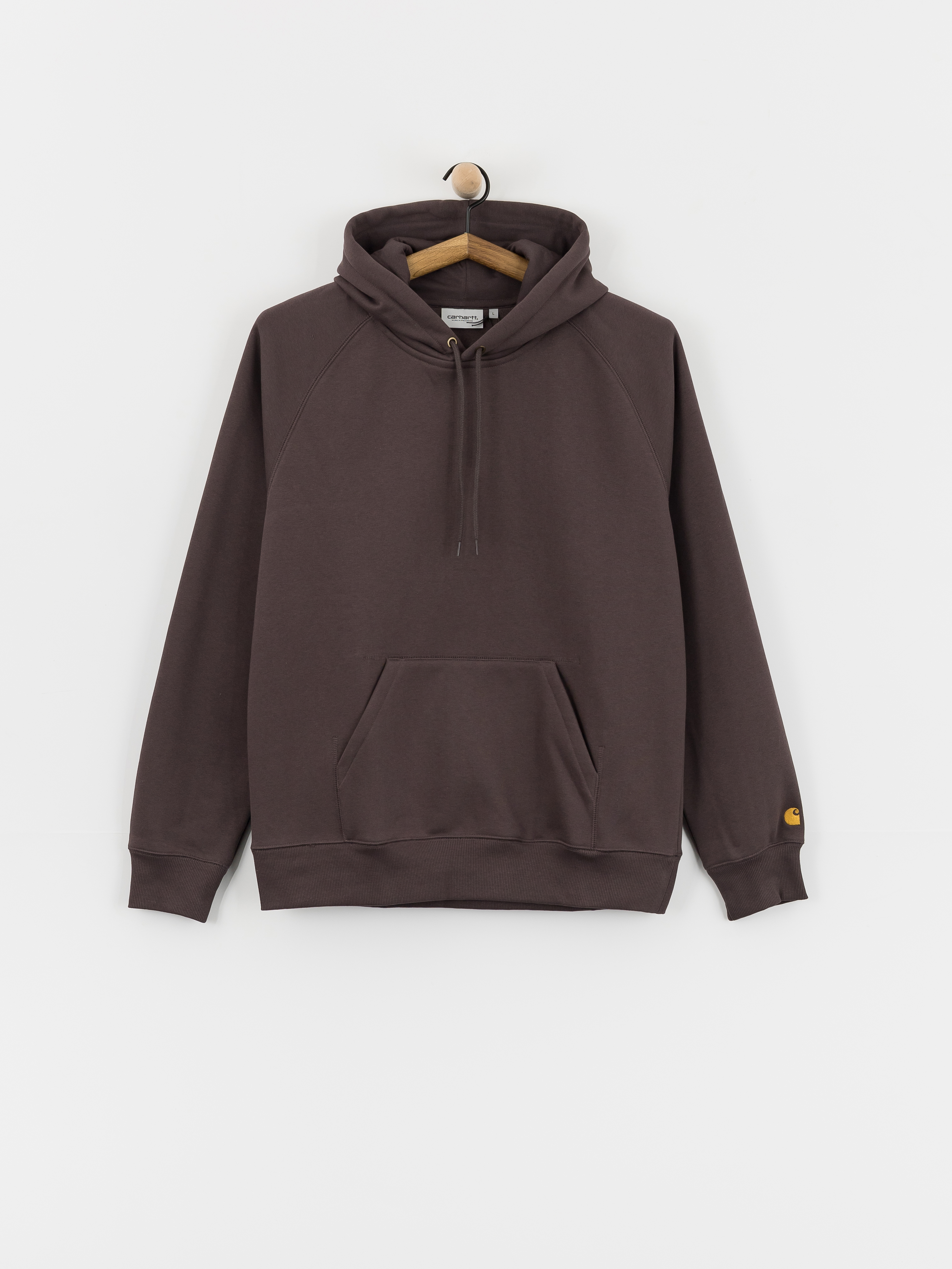Mikina s kapucňou Carhartt WIP Chase HD (shale/gold)