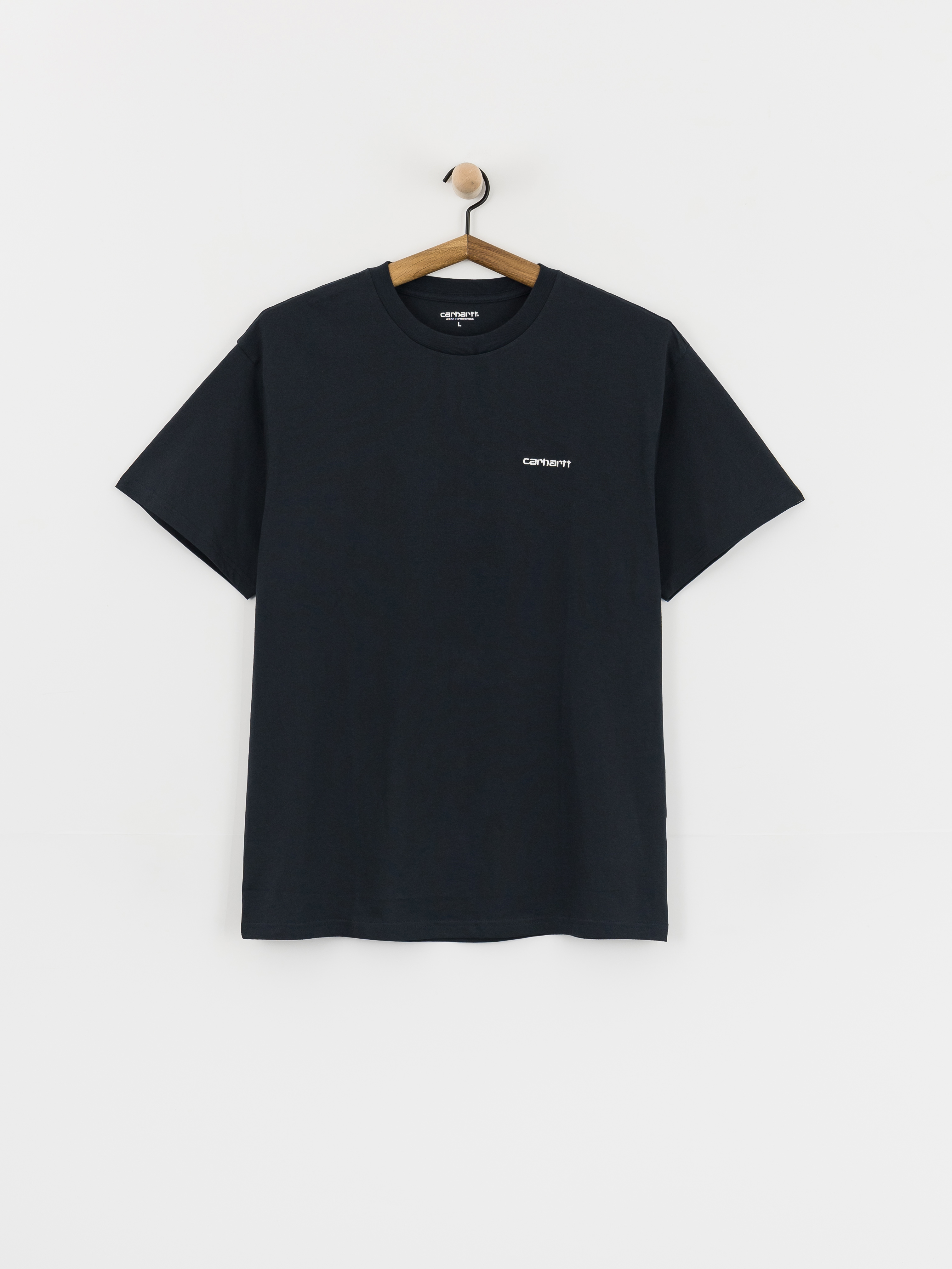 Tričko Carhartt WIP Script Embroidery (deep night/white)